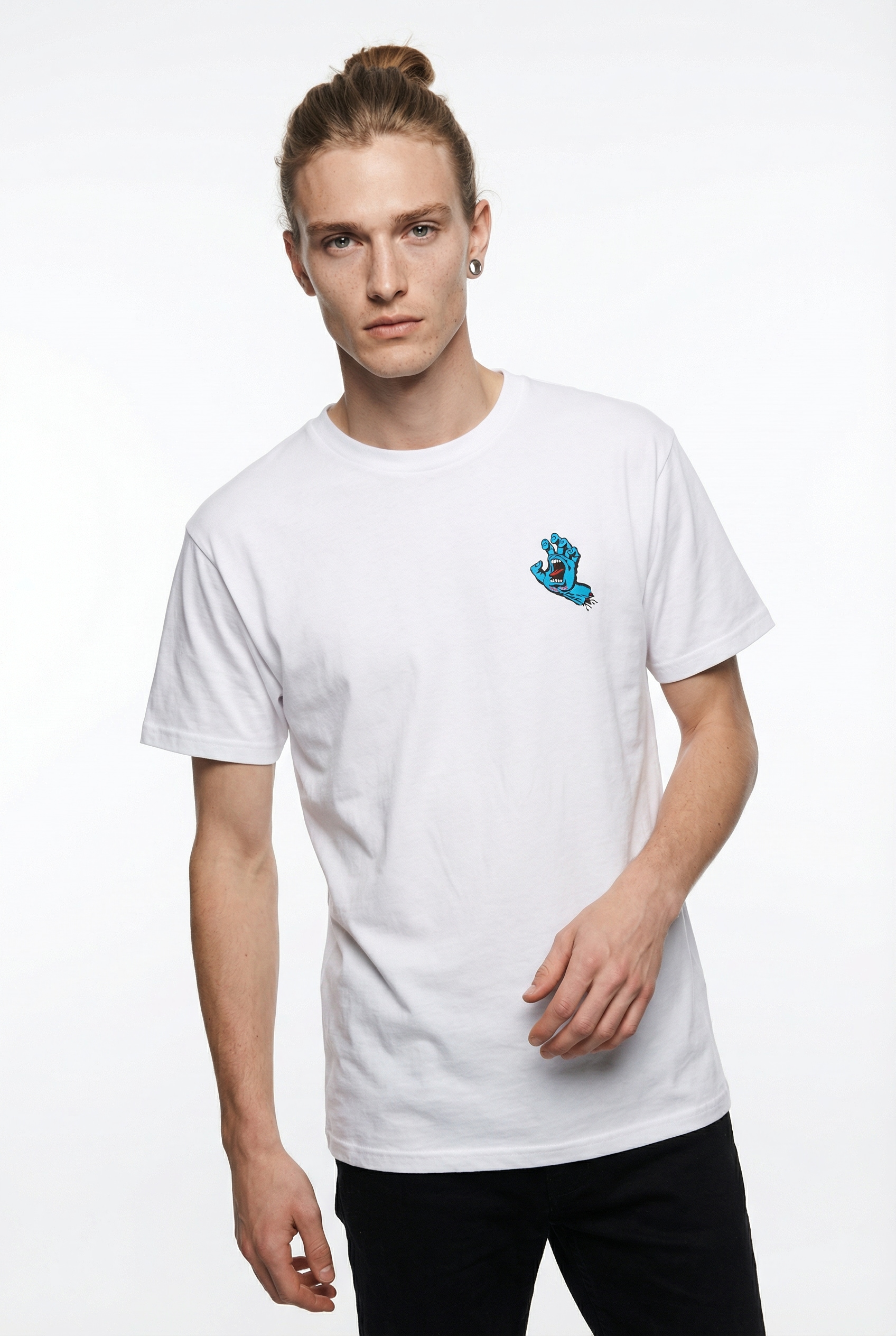 Santa Cruz T-Shirt "SCREAMING HAND CHEST SP26 NEW" für Erwachsene, sportlicher Schnitt, aus Baumwolle