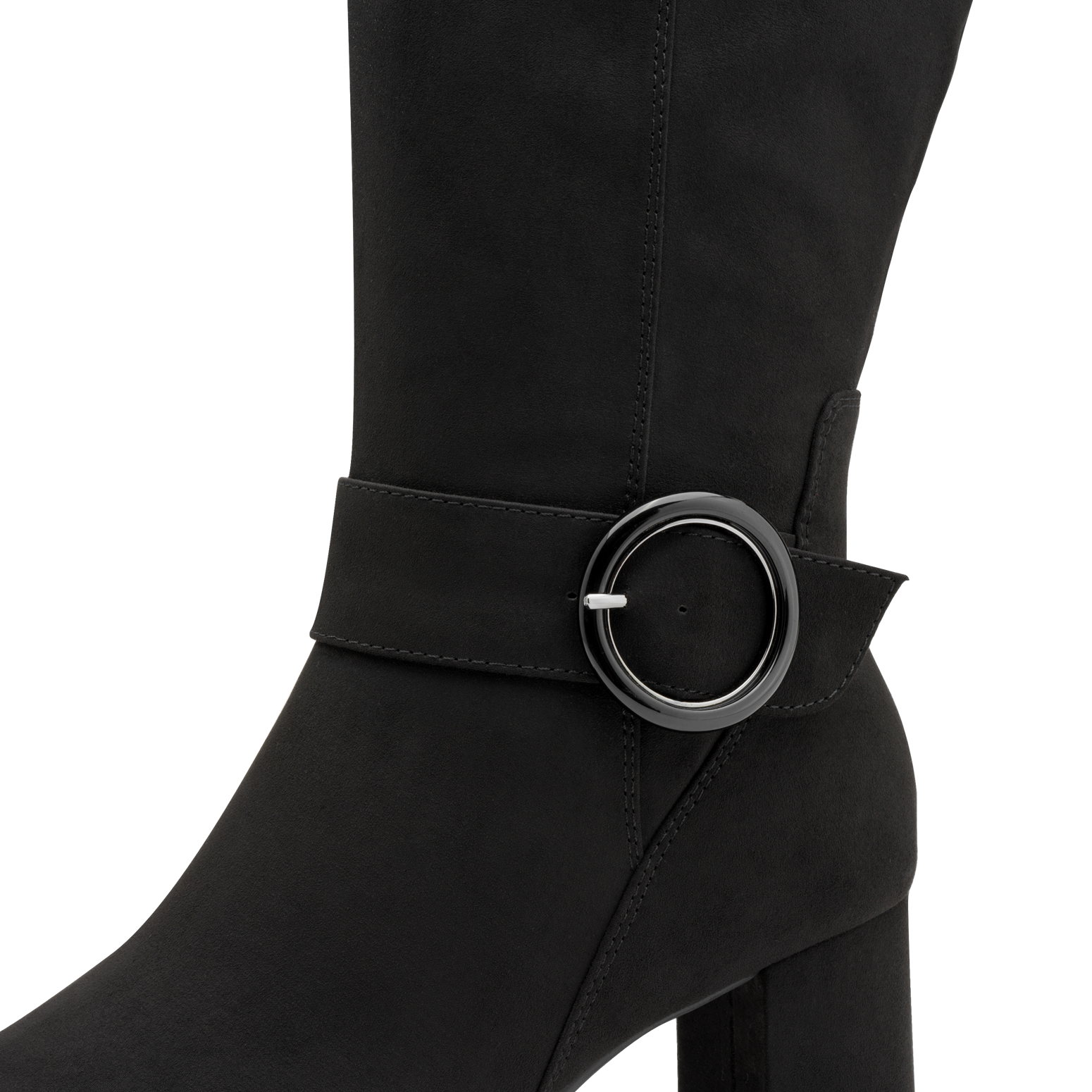 MARCO TOZZI Stiefel, Blockabsatz, Businessstiefel, Langschaftstiefel mit Zierschnalle