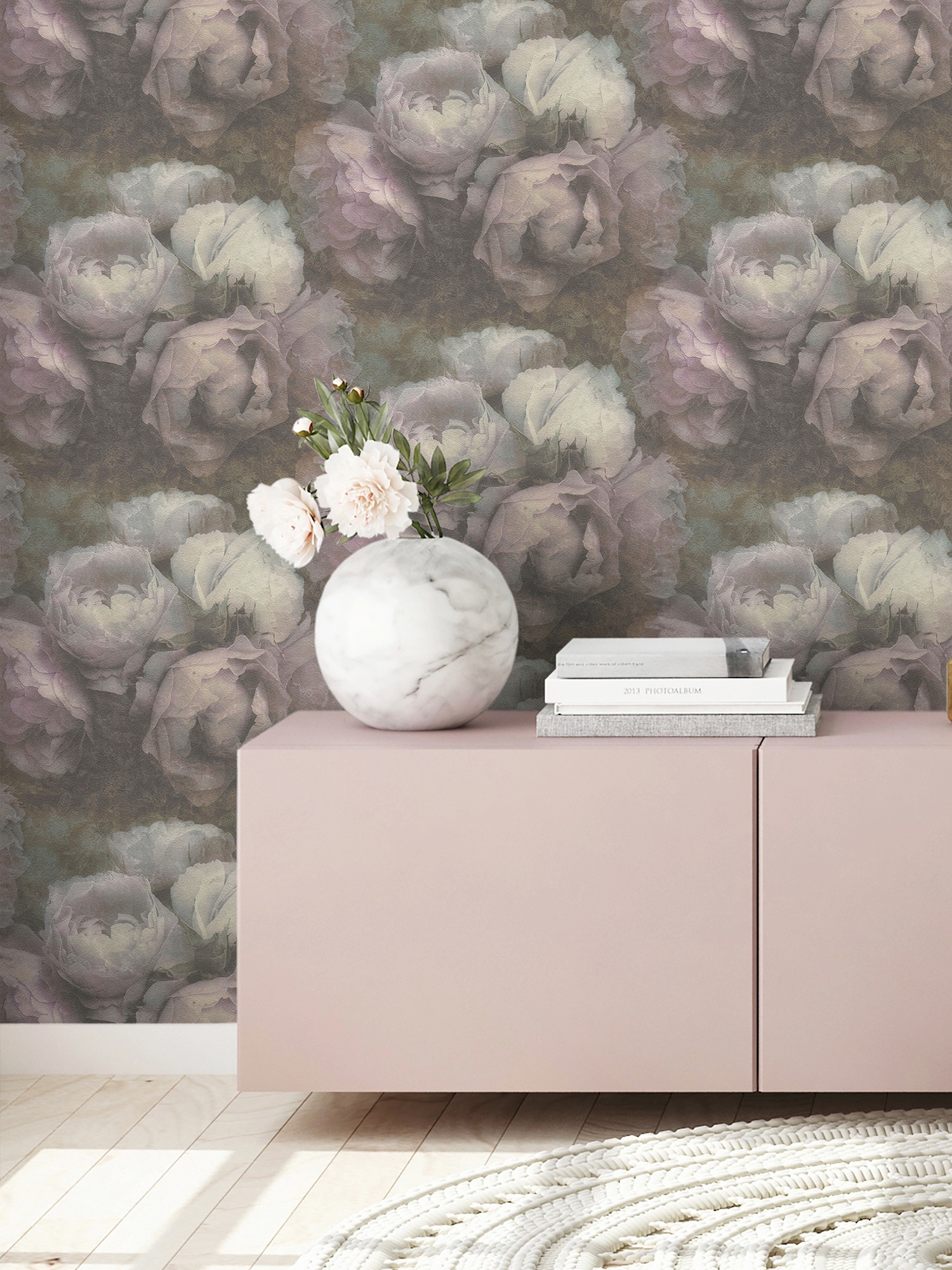 living walls Vliestapete »New Walls Romantic Dream mit romantischen Rosen«, floral-botanisch-Wald, Tapete Blumen Tapeten Wohnzimmer Schlafzimmer Küche modern Design Büro