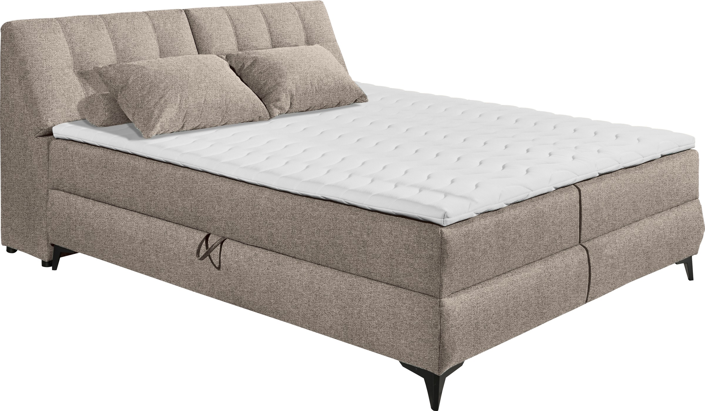 ED EXCITING DESIGN Boxbett »Atlantis«, mit Bettkasten und Stauraum im Kopfteil
