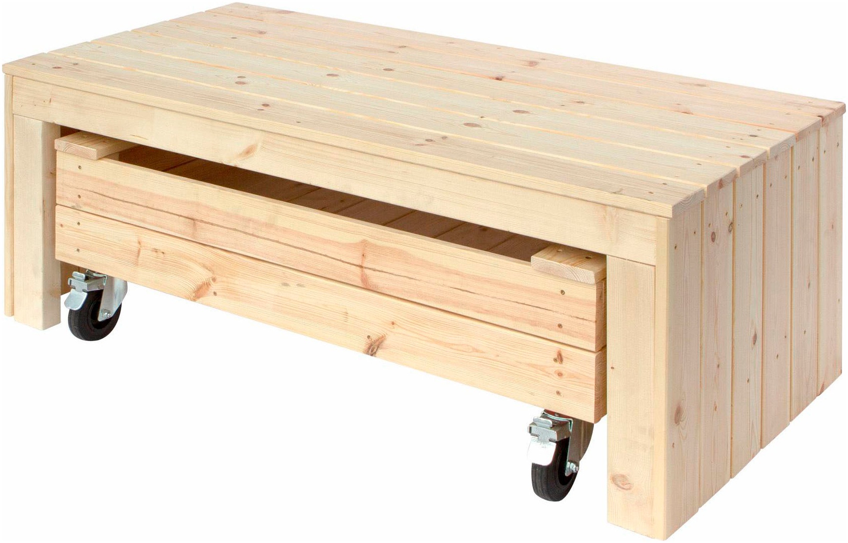 PLUS Sandkasten »Fun mit Rädern und Sitzbank - 120 cm«, Made in Europe