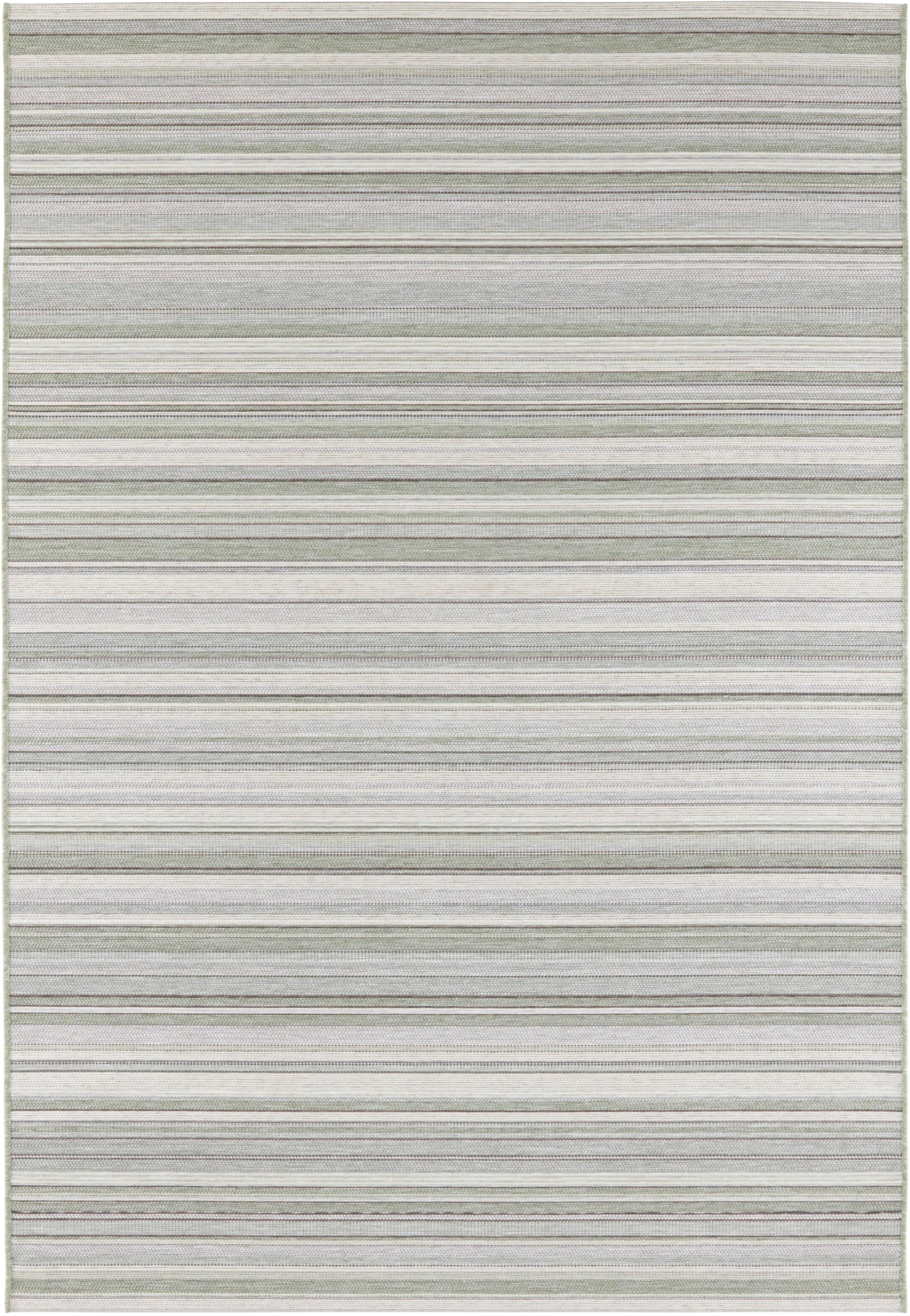 ELLE DECORATION Teppich »Calais«, rechteckig, 4 mm Höhe, Strapazierfähig und pflegeleicht, Flachgewebe, Gestreift