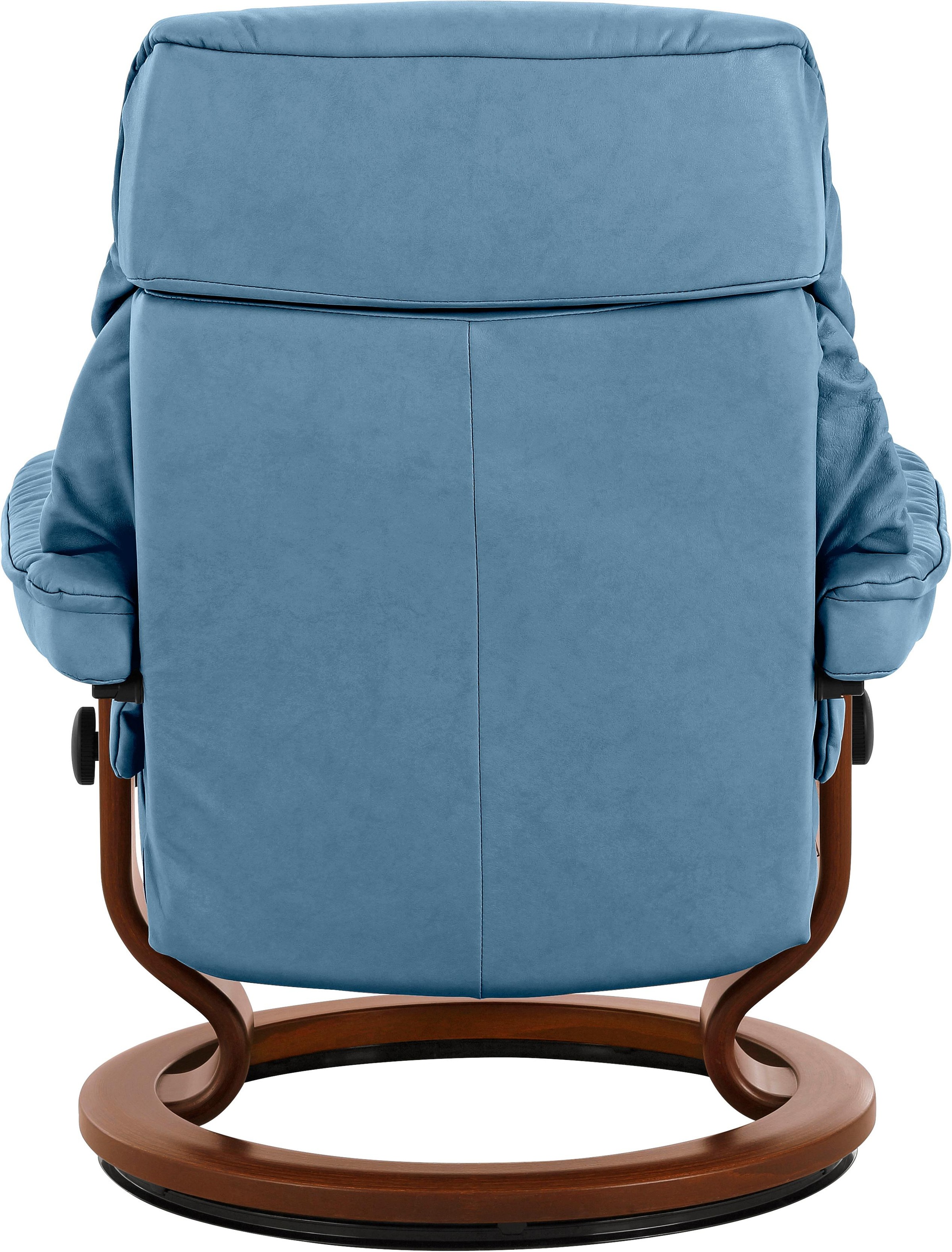 Relaxsessel STRESSLESS "Ruby", blau (sparrow blau paloma), B:74cm H:97cm T:74cm, Leder PALOMA: Paloma ist ein durchgefärbtes Semianilin-Möbelleder mit natürlicher Narbung. Es wurde mit einer leichten Oberflächenbehandlung versehen, um es beständiger zu ma 4