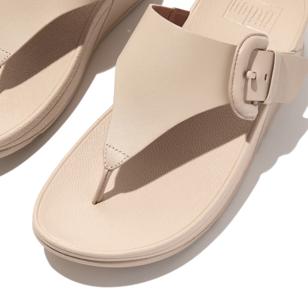 Fitflop Zehentrenner »LULU COVERED«, Keilabsatz, Sommerschuh, Schlappen mit verstellbarer Schnalle