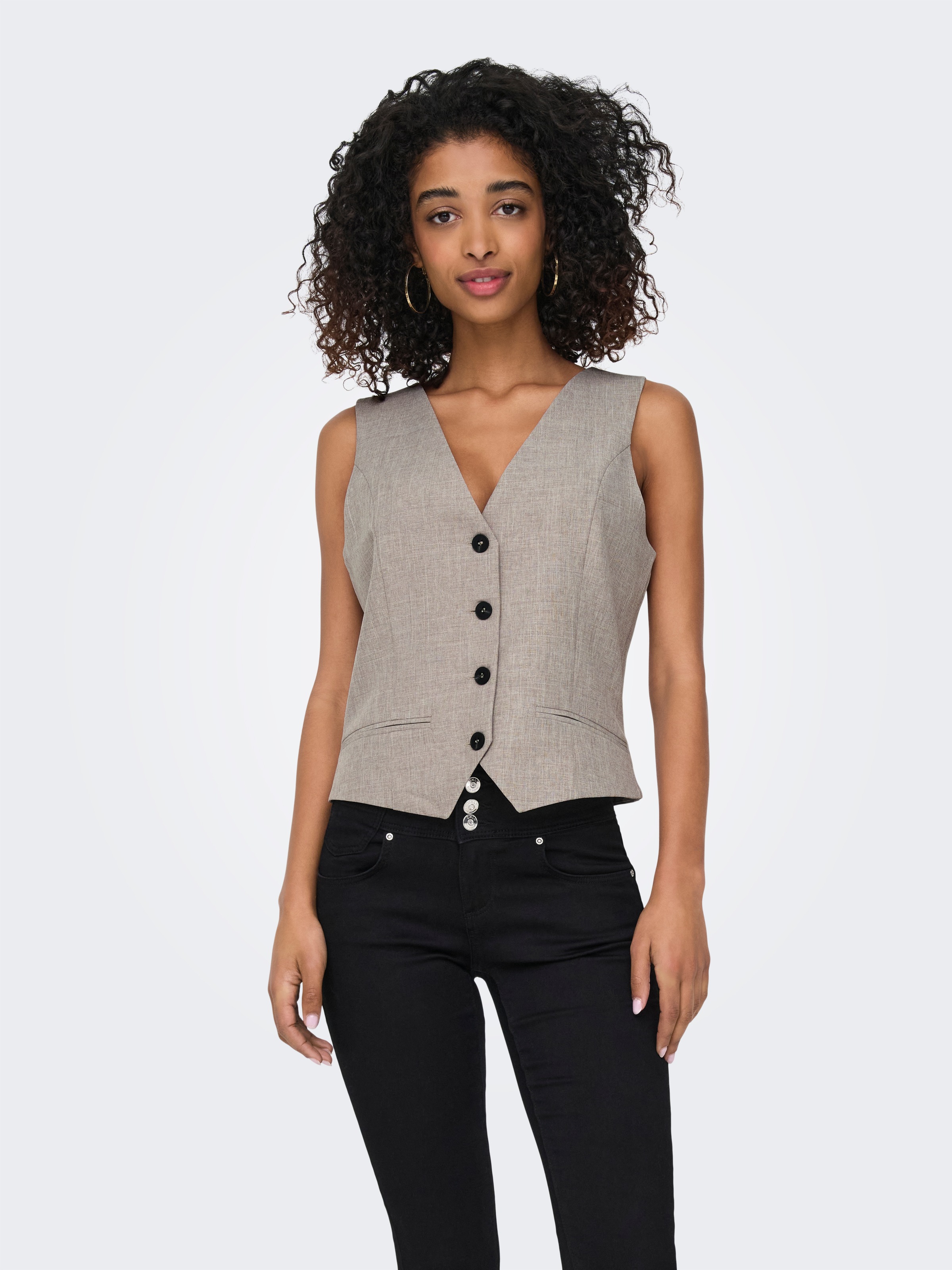 ONLY Anzugweste "ONLLINDA S/L MEL FIT WAISTCOAT TLR NOOS" mit Knopfleiste günstig online kaufen