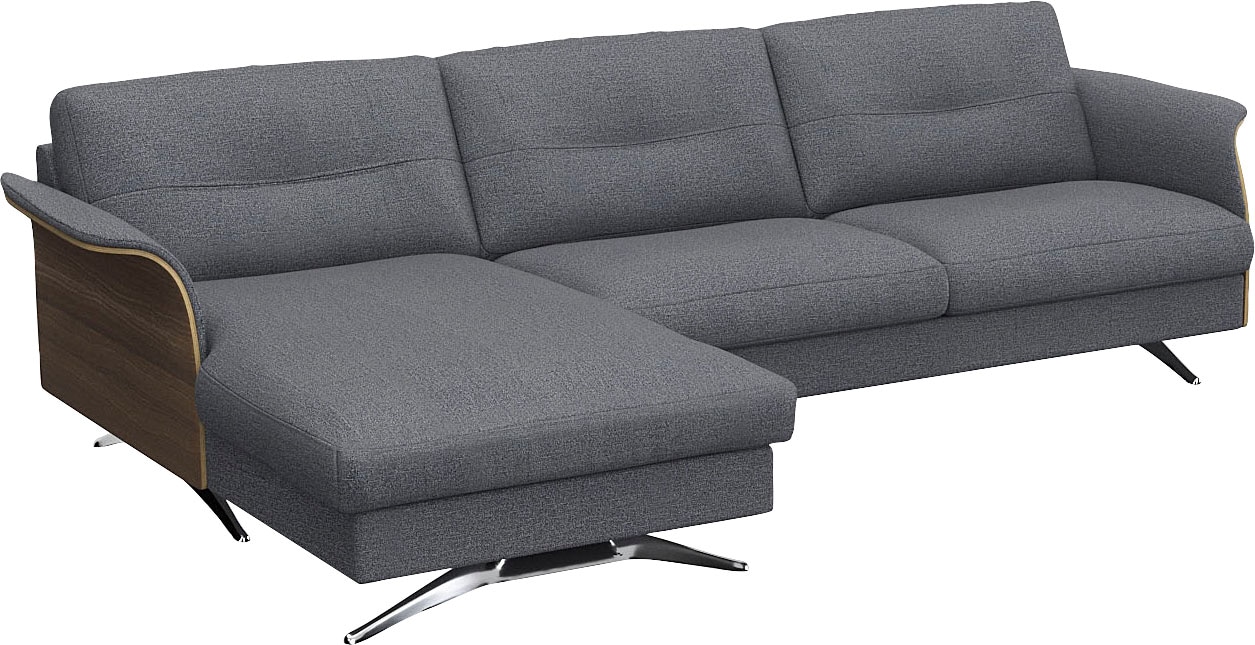 FLEXLUX Ecksofa »Glow, super bequem durch hochwertigem Sitzaufbau mit Federkern, L-Form«, Modernes skandinavisches Design