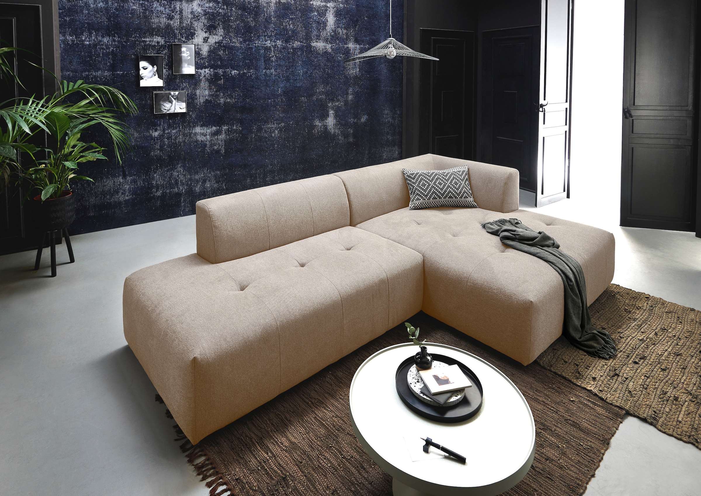 ATLANTIC home collection 3-Sitzer »Leonardo«, Ottomane mit XXL-Liegefläche