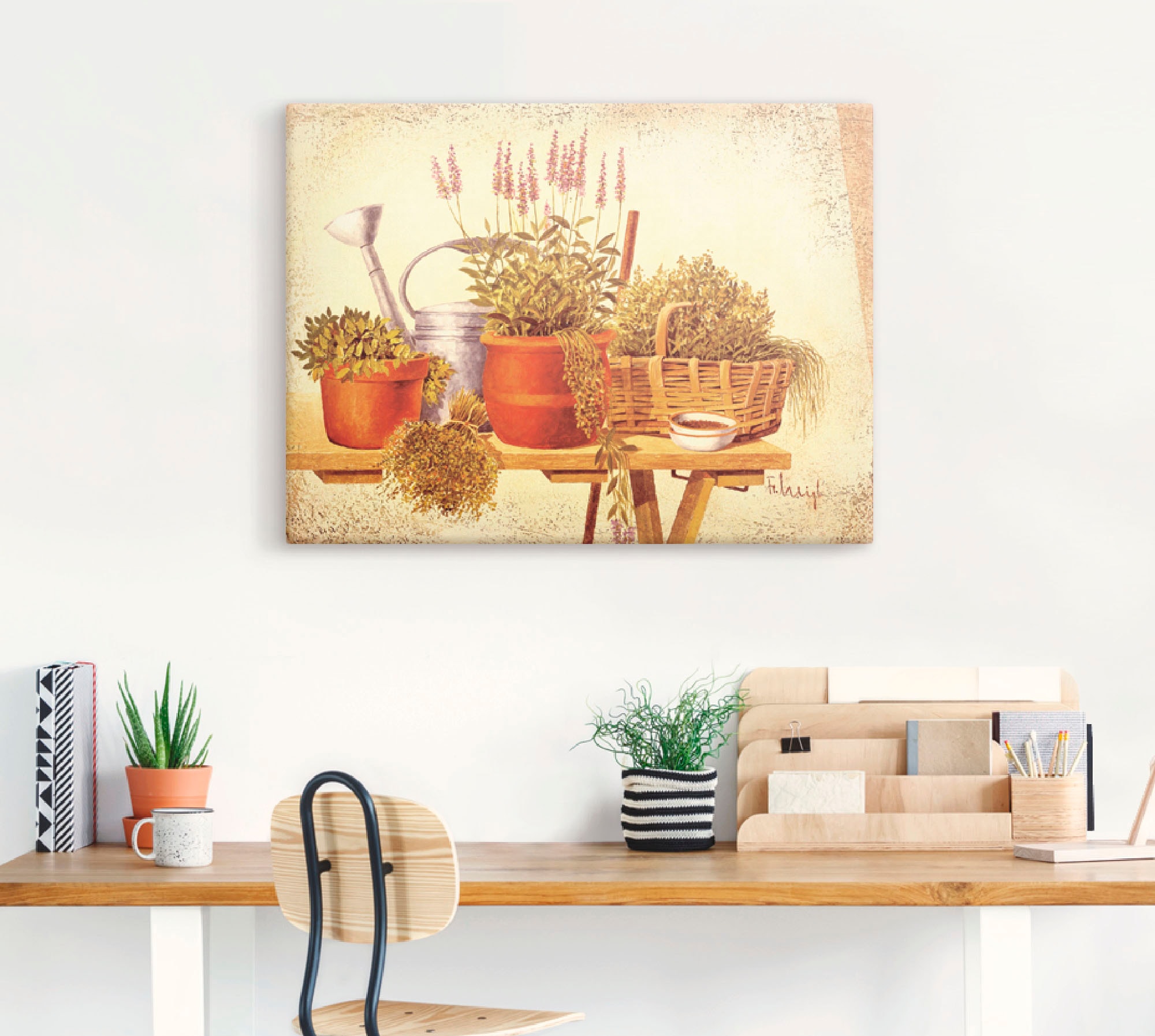 Artland Wandbild »Stillleben mit Birnen«, Arrangements, (1 St.), als Leinwandbild, Wandaufkleber in verschied. Größen