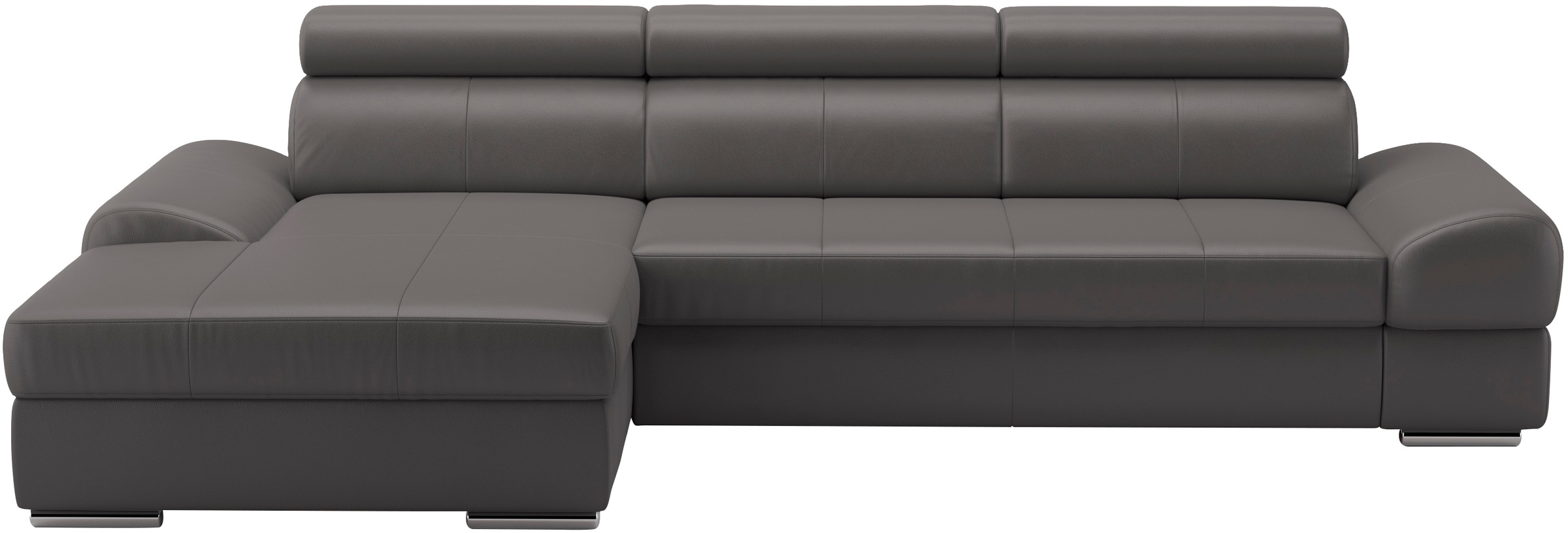 sit&more Ecksofa Broadway, mit verstellbaren Kopfteilen, wahlweise mit Bettfunktion