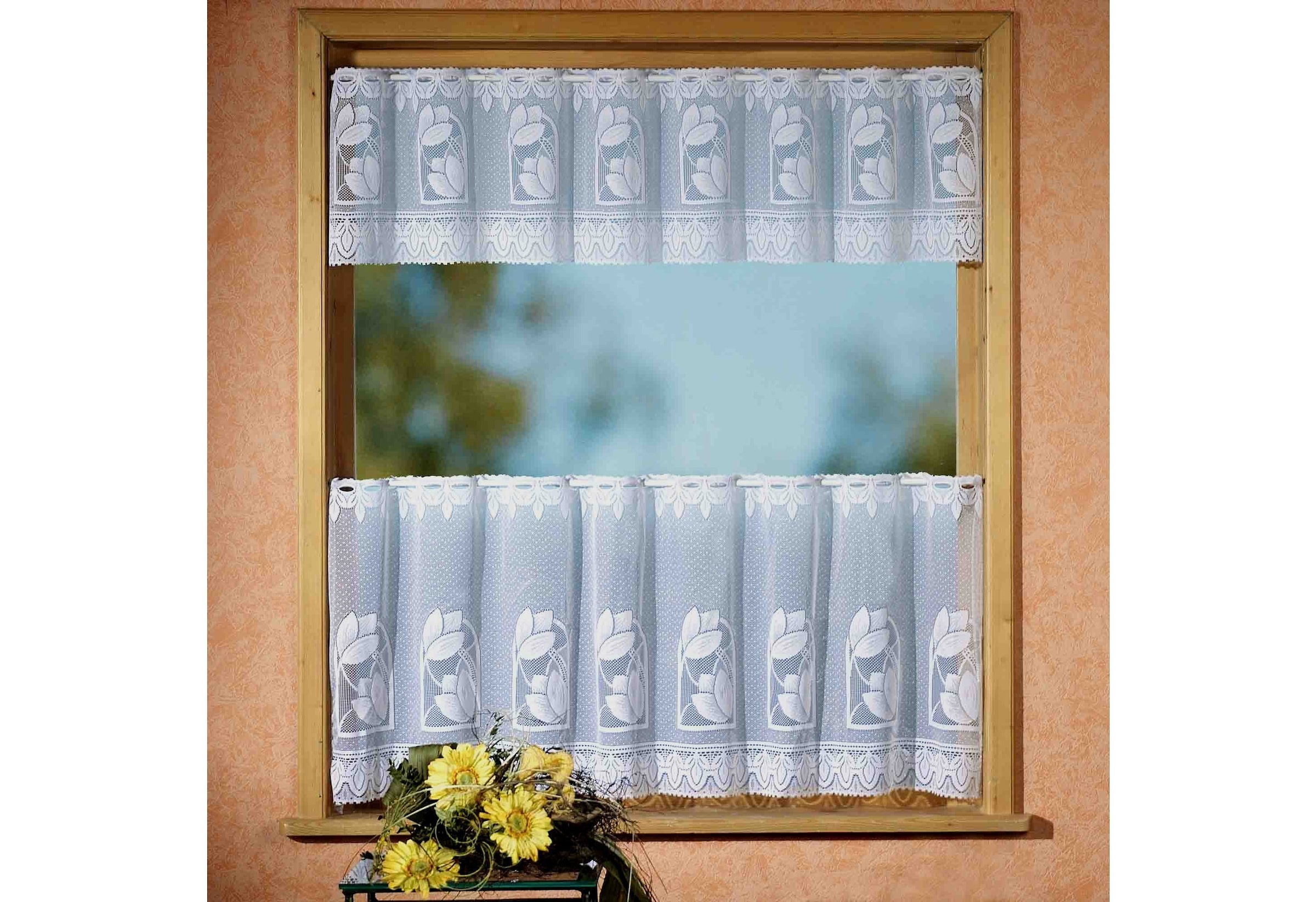 Weckbrodt Scheibengardine "Aachen" Stangendurchzug 2 Stk. tlg. Bistro, Jacq günstig online kaufen