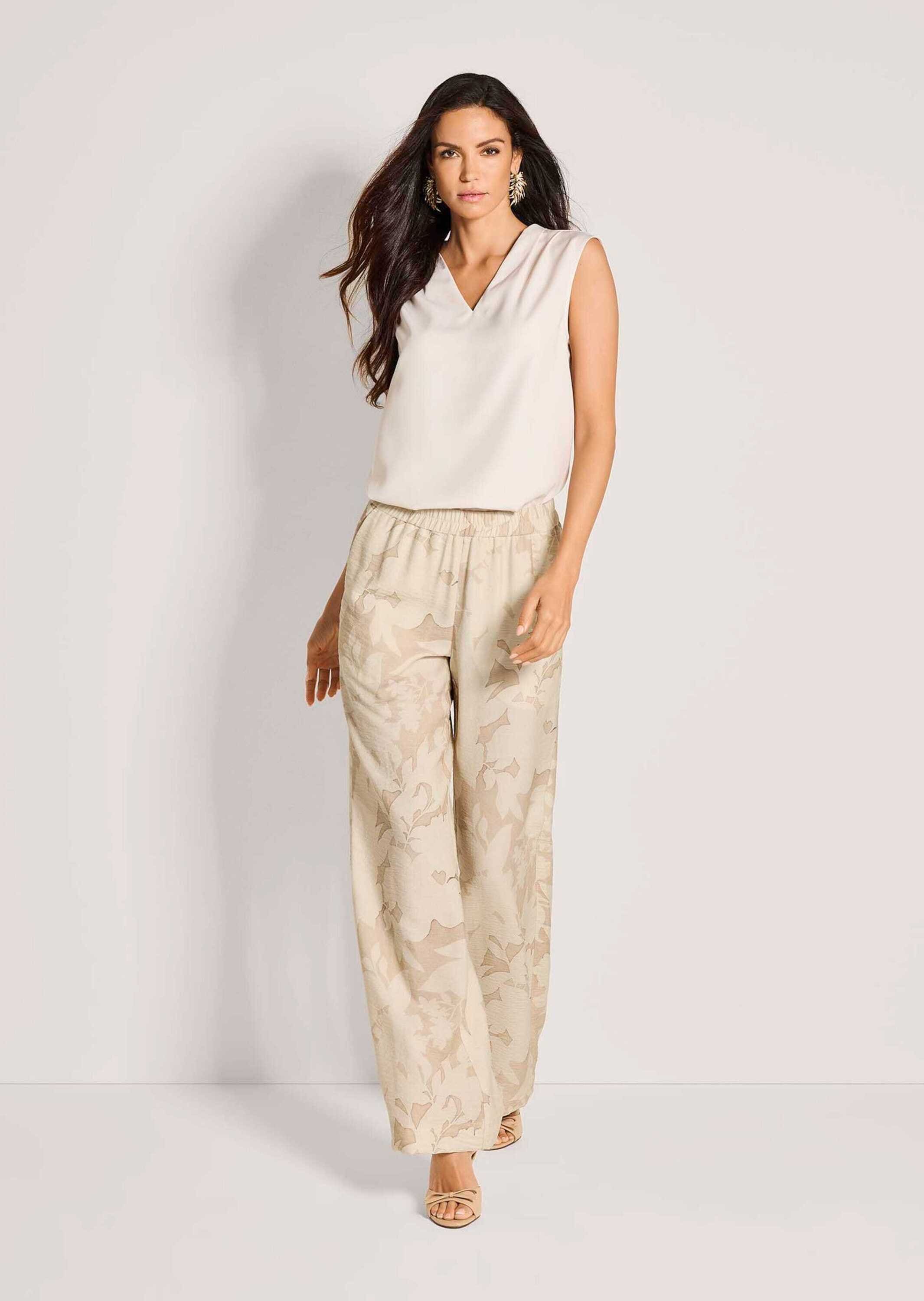MADELEINE Schlupfhose »Palazzohose Sommerliche Schlupfhose mit floralem Design«  Weite Druckhose mit floralem Dessin