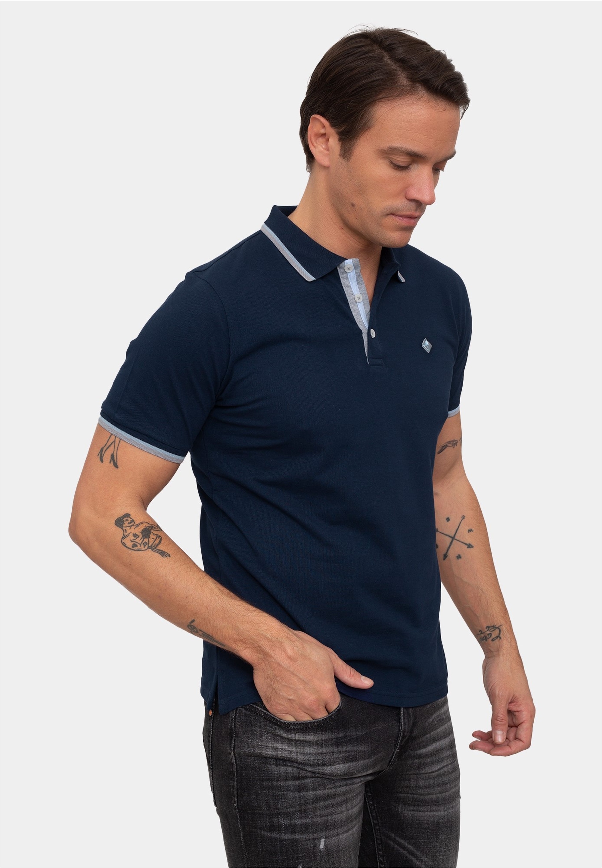 SIR RAYMOND TAILOR Poloshirt »Marcus«, (1 tlg.), mit klassischem Kragen und kurzer Knopfleiste