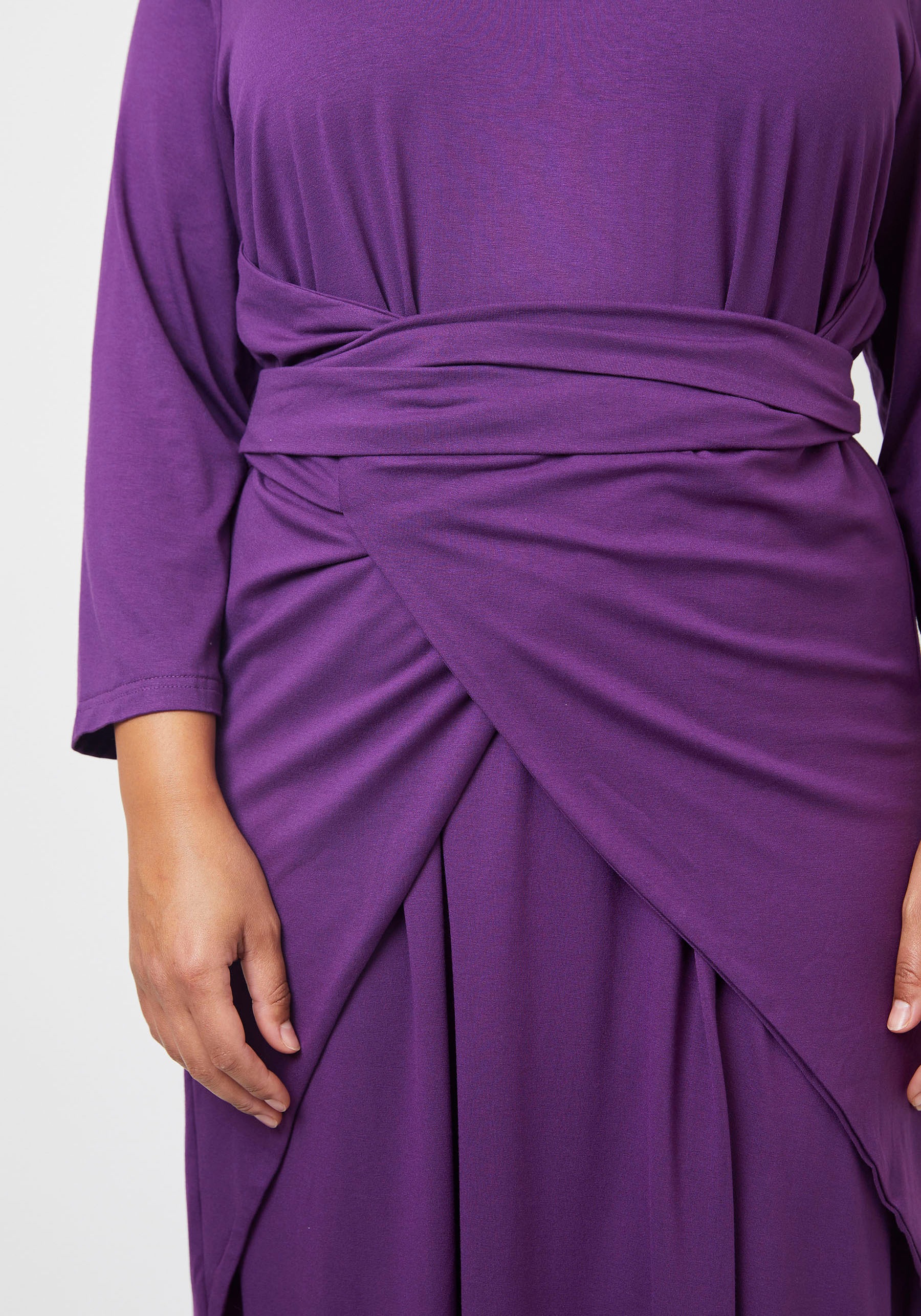 ADIA Jerseykleid, mit für stylischem | der an Wickelteil BAUR Taille kaufen