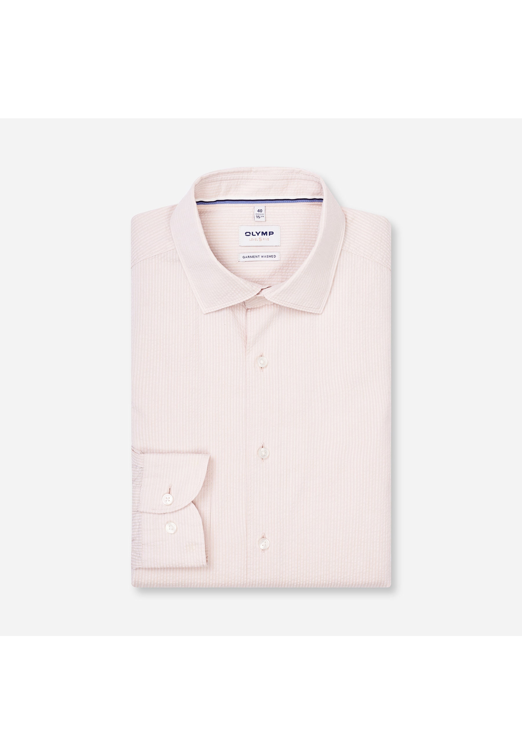 OLYMP Businesshemd »OLYMP Level Five garment washed, Body Fit, Kent«