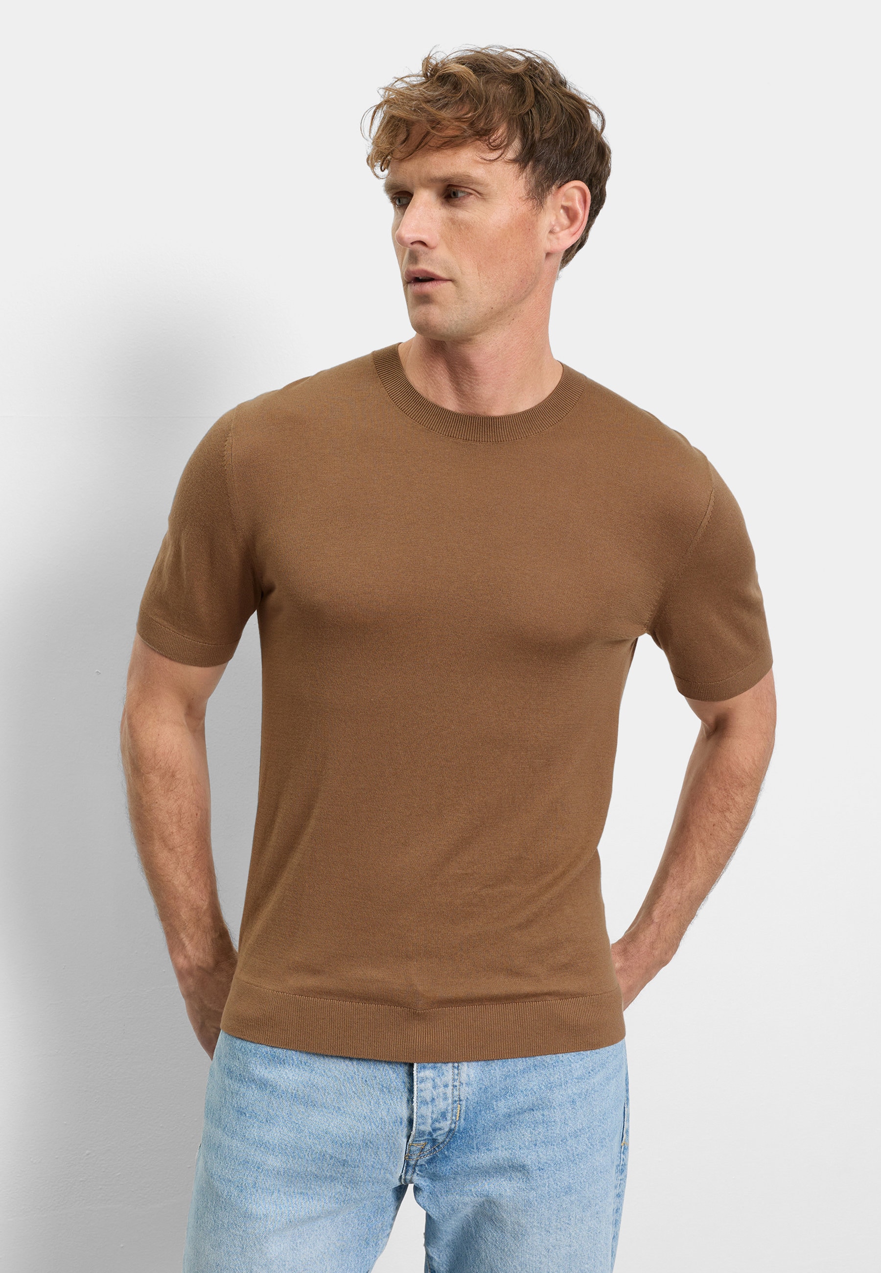 OLYMP Strickpullover "OLYMP Casual Strick, regular fit" günstig online kaufen