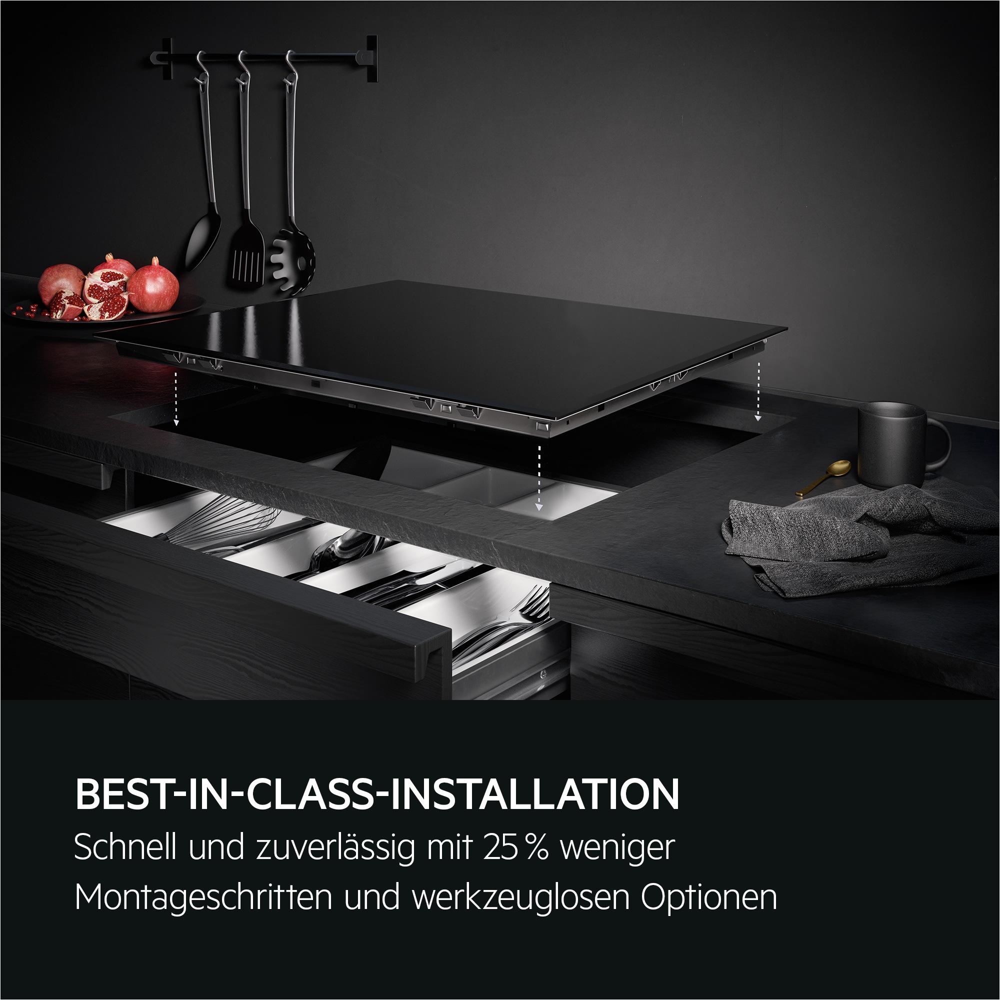 Thumbnail - AEG Elektro-Kochfeld "TO64RA07FB" Autarkes Kochfeld: Erweiterbare Kochzonen für große Pfannen und Töpfe