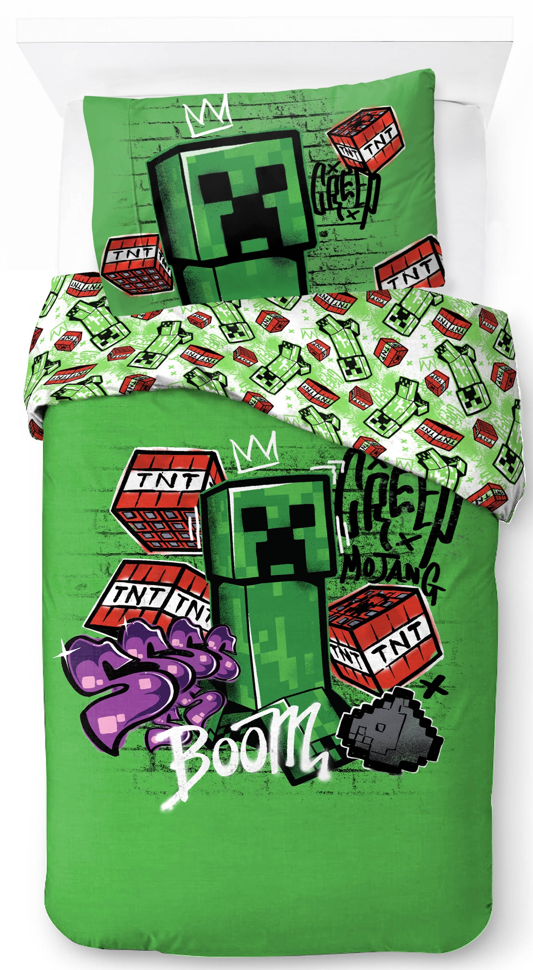 Minecraft Kinderbettwäsche "Minecraft Metro Art" 2 100% Baumwolle