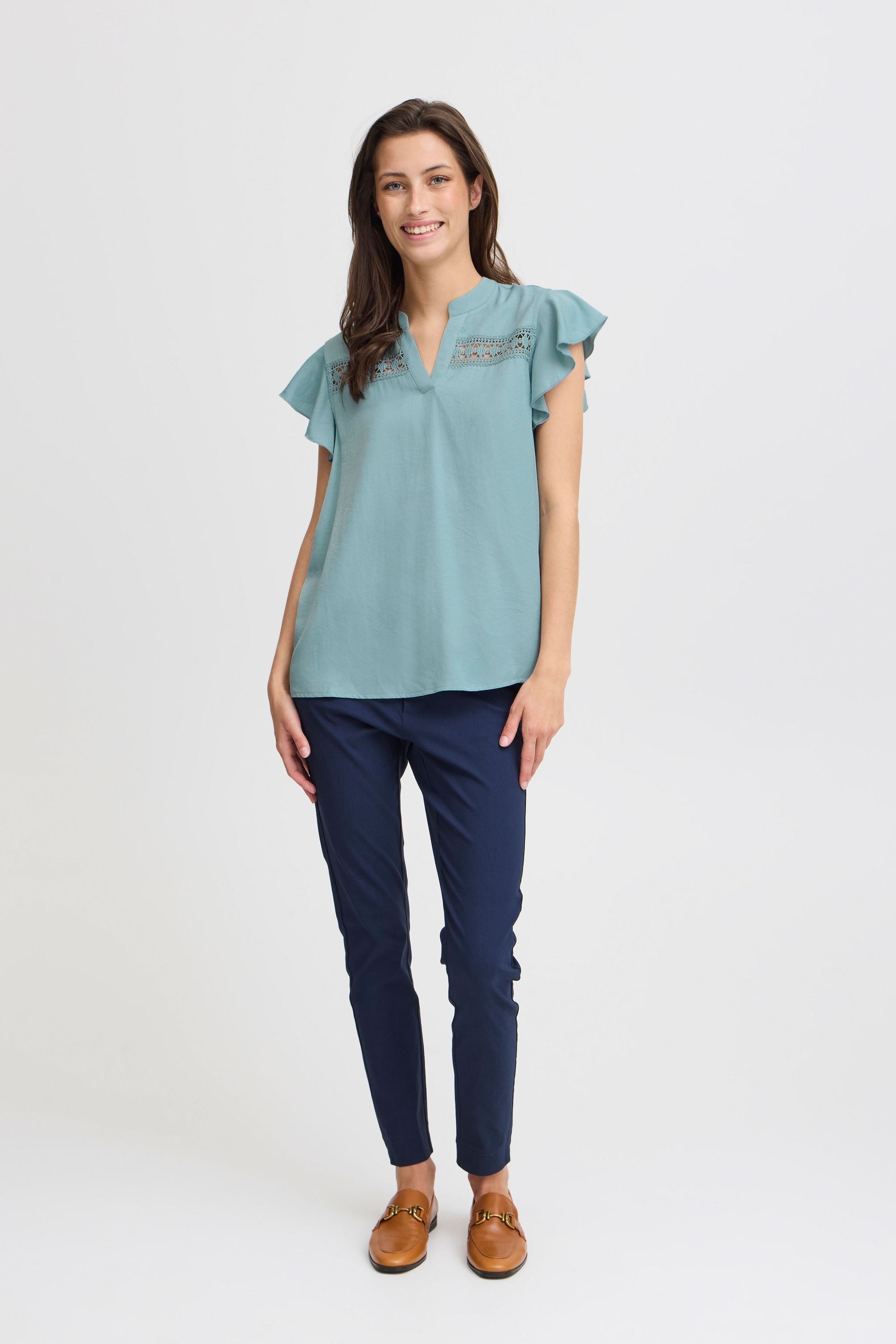 b.young Kurzarmbluse BYITILDA BLOUSE - lässige Bluse günstig online kaufen