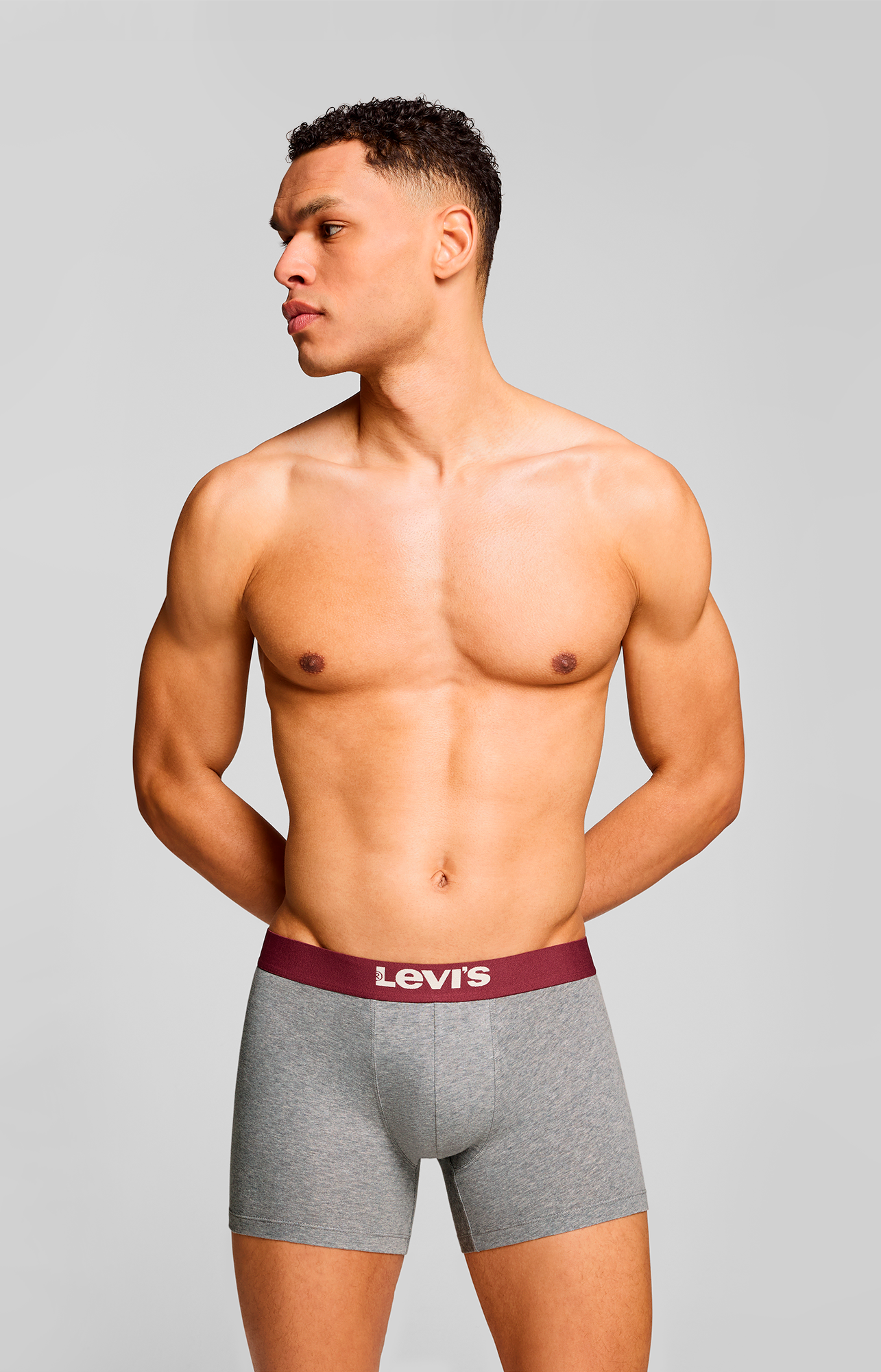 Thumbnail - Levis Boxershorts "LEVIS MEN SLD BASC BOXER BRIEF ORG CO 2P" Packung, 2er Pack, mit breitem Logobund