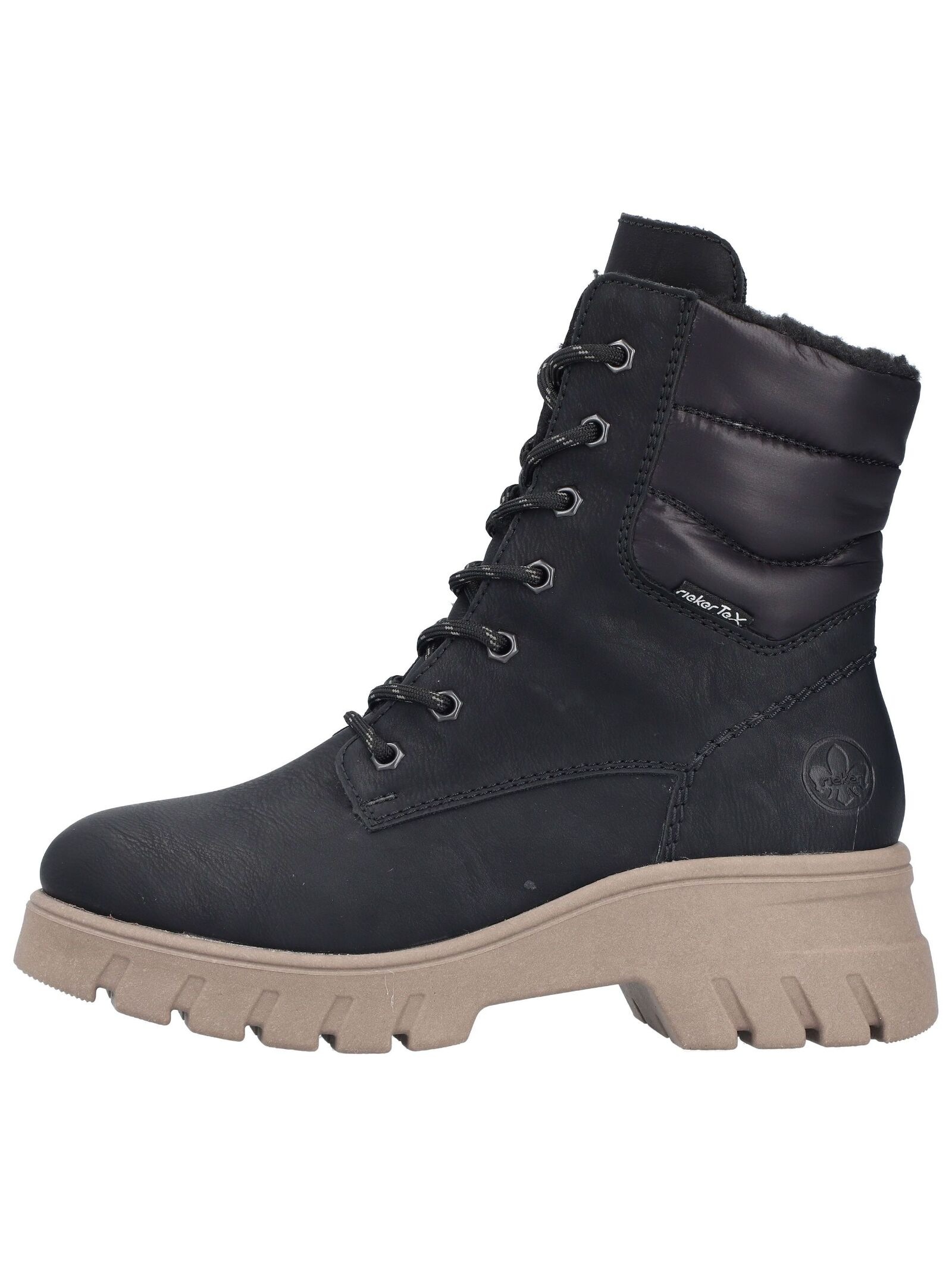 Rieker Schnürstiefelette "Rieker Stiefelette Lederimitat/Textil" günstig online kaufen