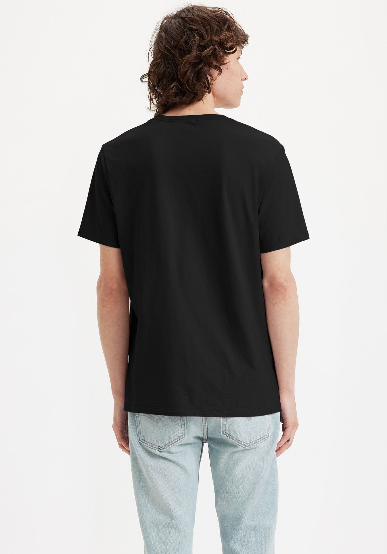 Levi's® V-Shirt »LE ORIGINAL HM VNECK«, mit Logostickerei