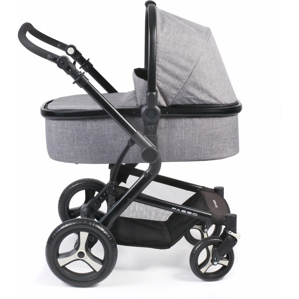 CHIC4BABY Kombi-Kinderwagen »Passo, grau«, 15 kg