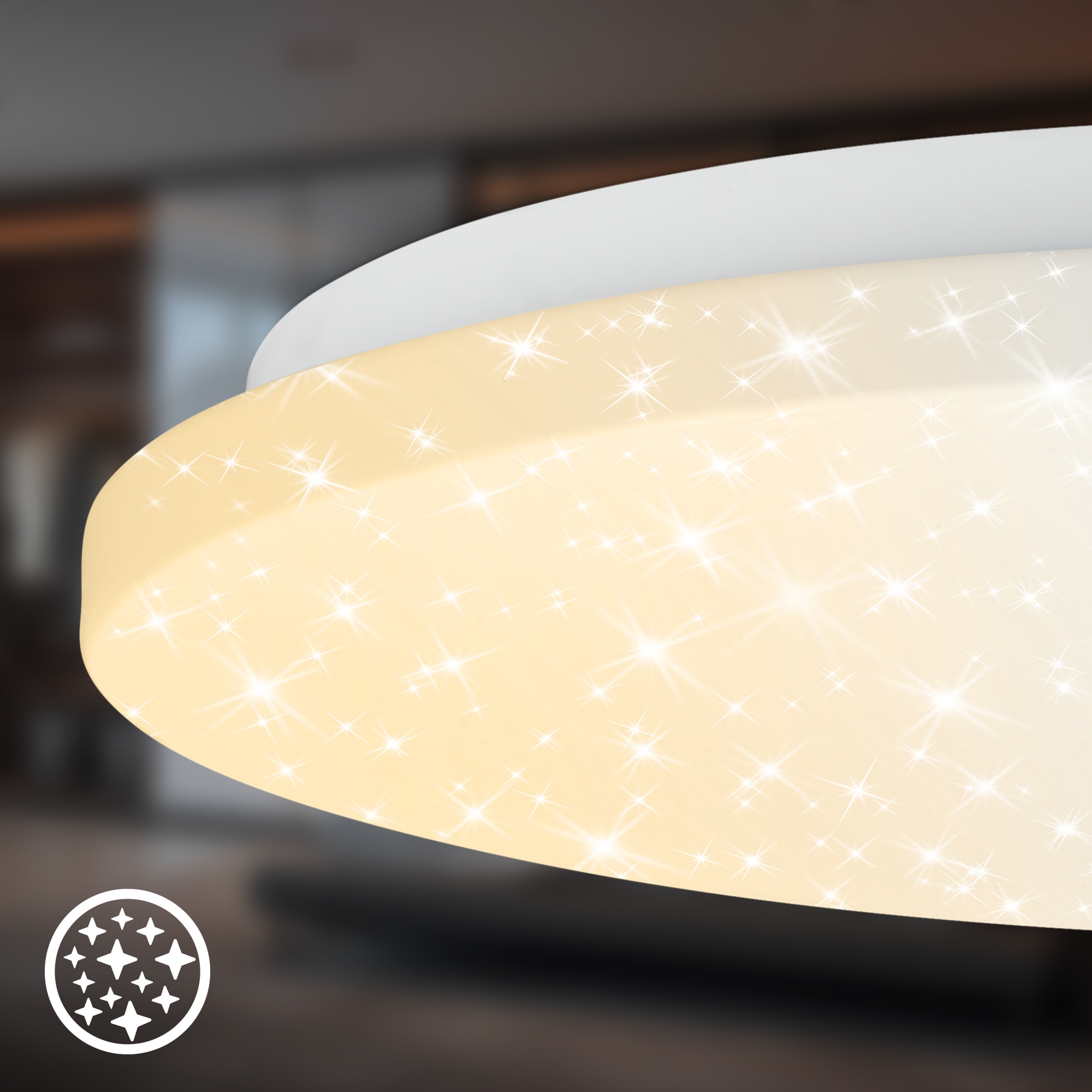 Briloner Leuchten LED Deckenleuchte »LUMINIUS« LED-Modul 1 Stk. warmweiß - kaltweiß 34 x 6 cm, Wohnzimmer, Schlafzimmer, Flur, Küche