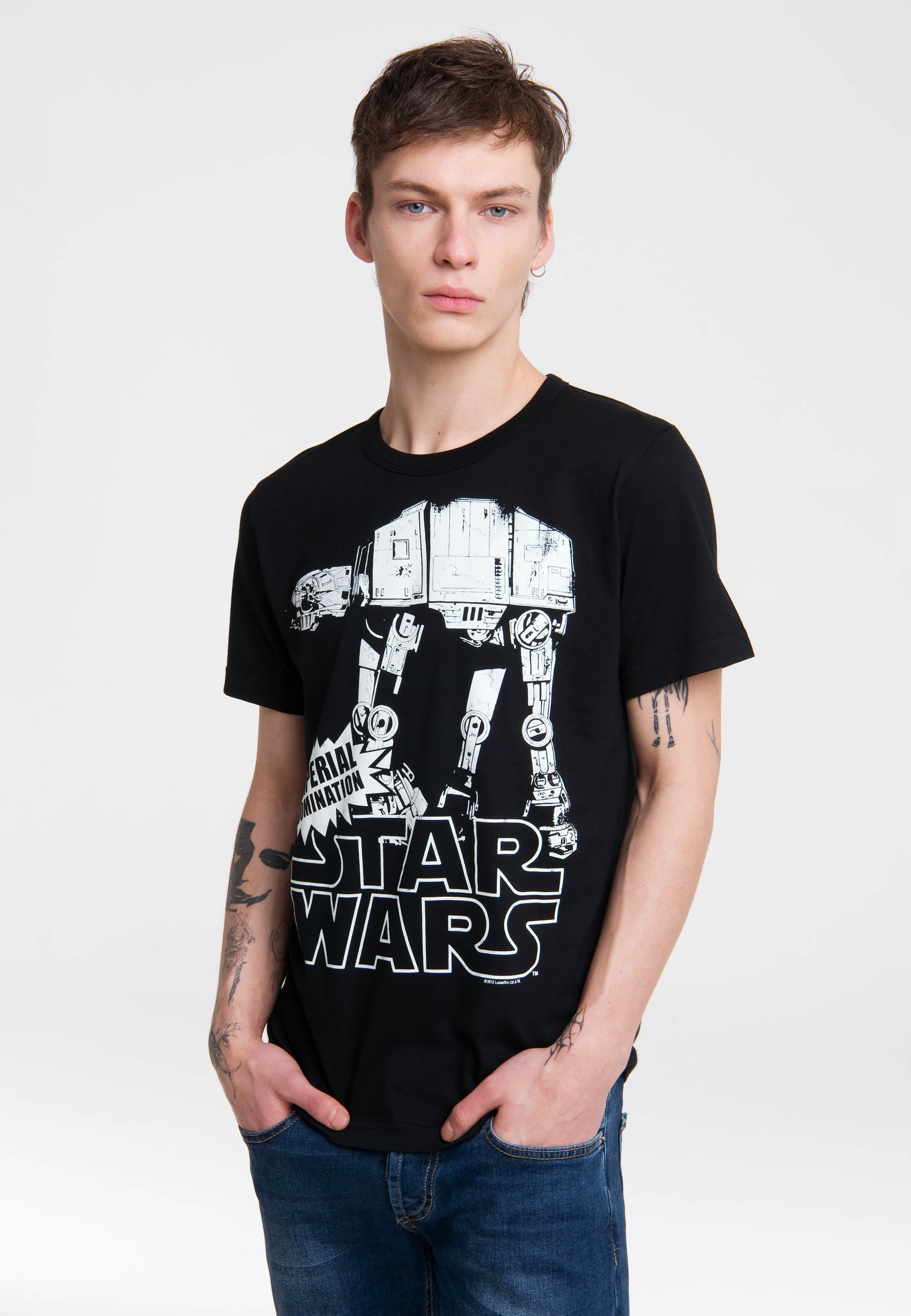 LOGOSHIRT T-Shirt "AT- AT - Krieg der Sterne", mit coolem Frontprint günstig online kaufen