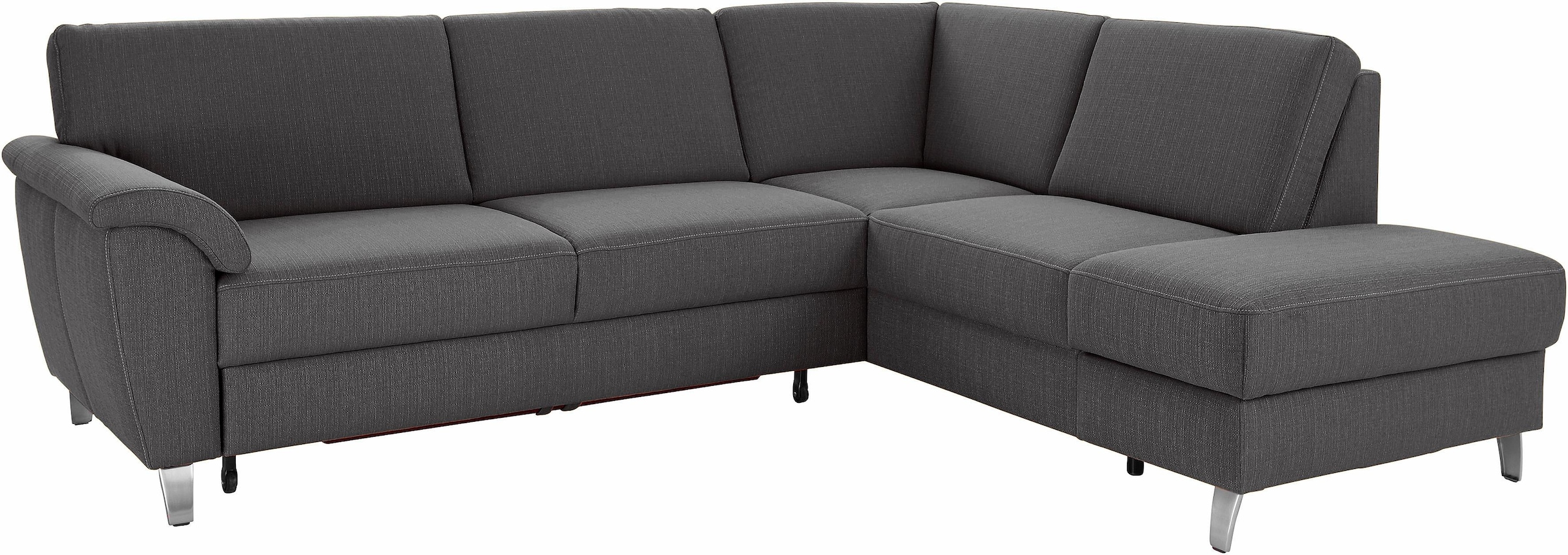 sit&more Ecksofa »Texel L-Form«, mit Federkern, wahlweise mit Bettfunktion und Bettkasten