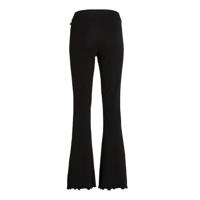 Tommy Jeans Strickhose »TJW FLARED SCRIPT KNIT PANT«, mit Tommy-Schriftzug  für bestellen | BAUR