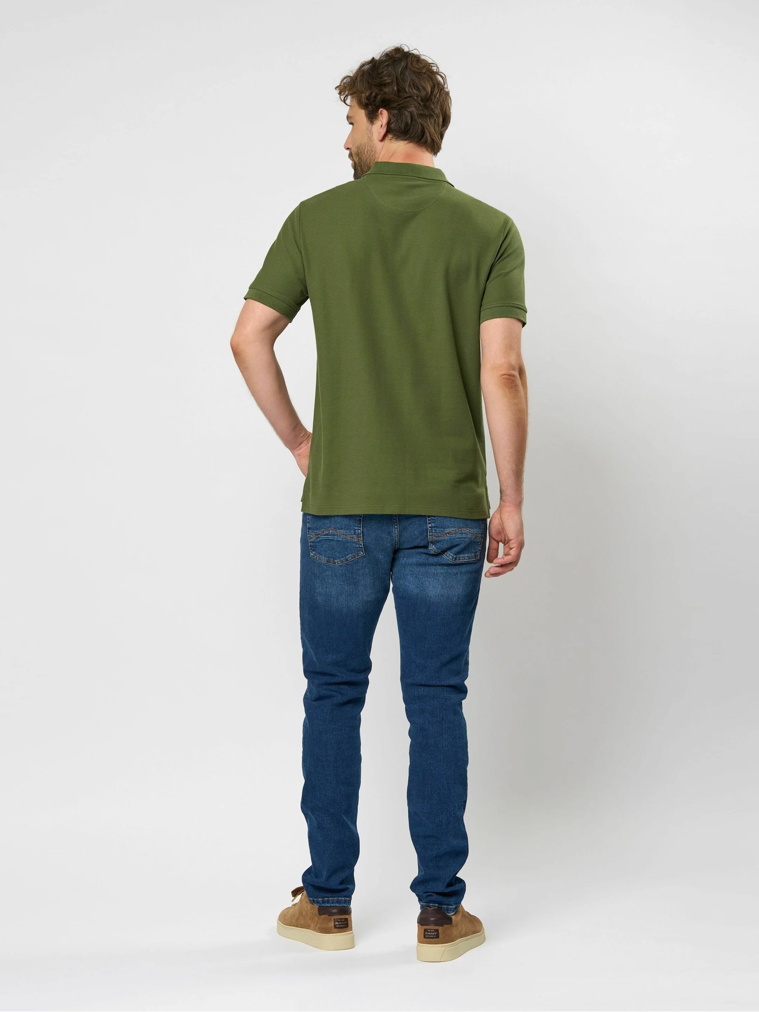 MCS MCHarry 2-Pack Polo Shirt Dark Sapphire-Bronze Green Cotton Size S 5