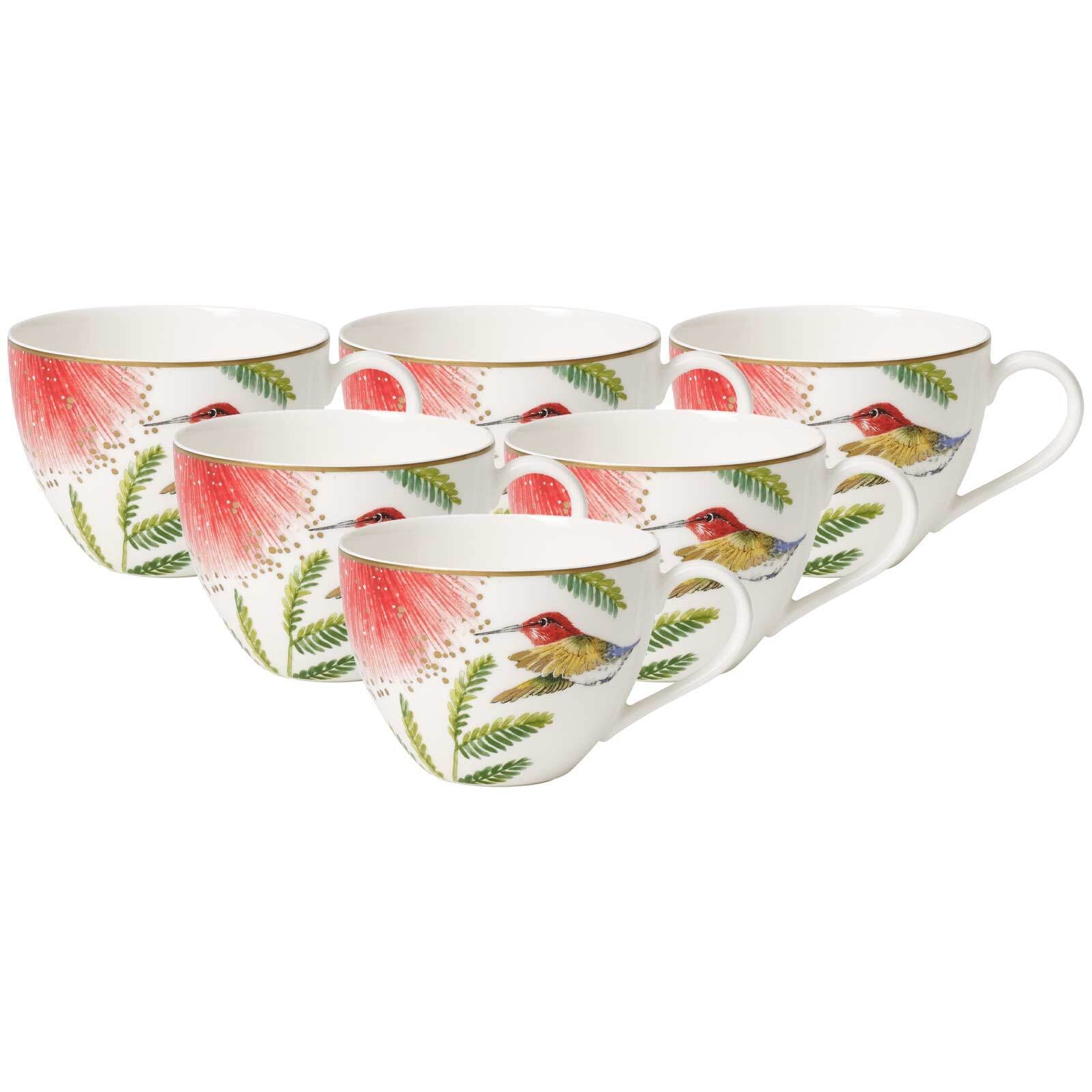 Villeroy & Boch Becher "Kaffeetassen Amazonia 150 ml 6er Set bunt" Spülmaschinenfest