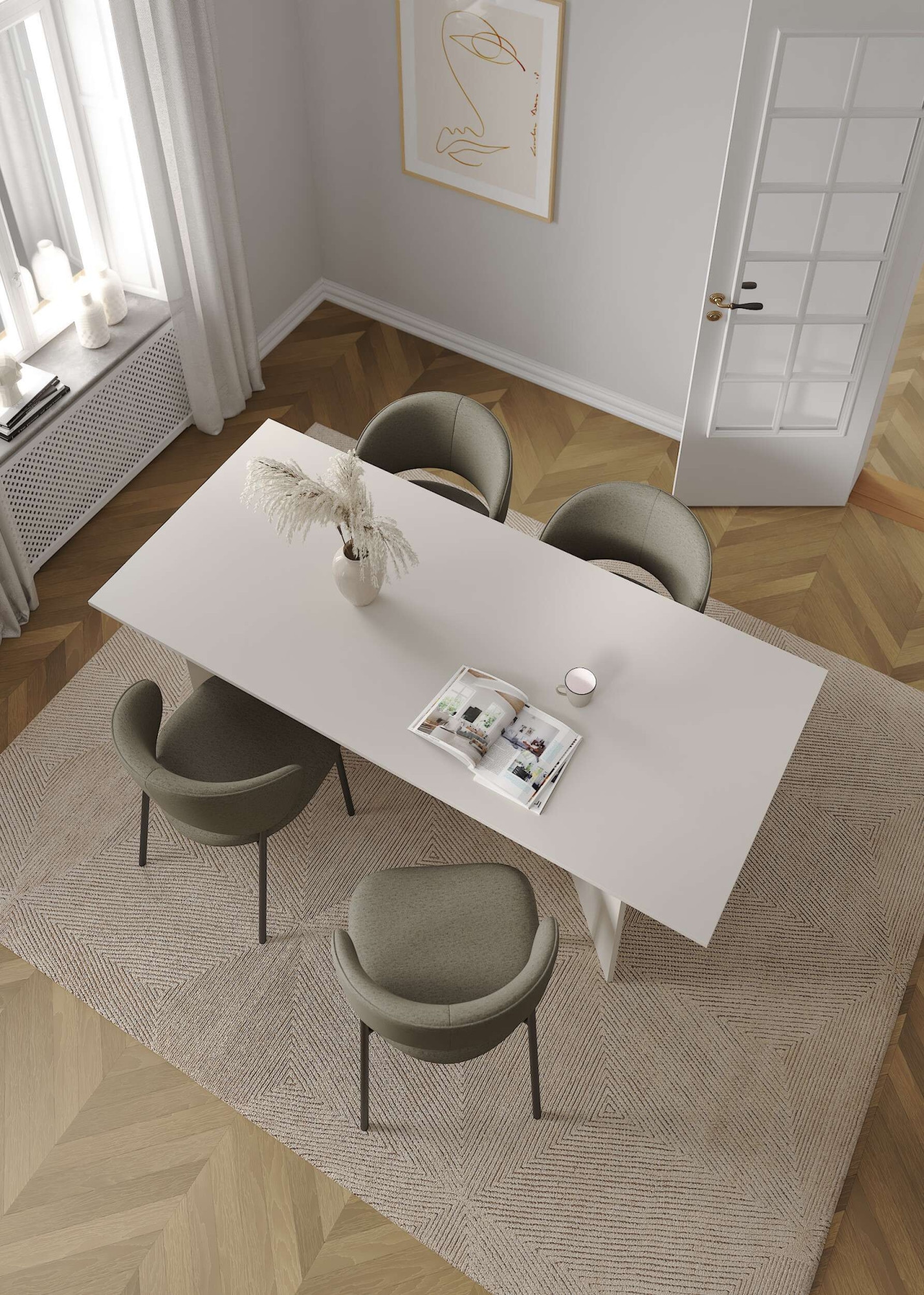 Home affaire Esstisch »FAMILY, Speisetisch, Tisch, rechteckig« Pflegeleichte Oberfläche in zeitlosem Design