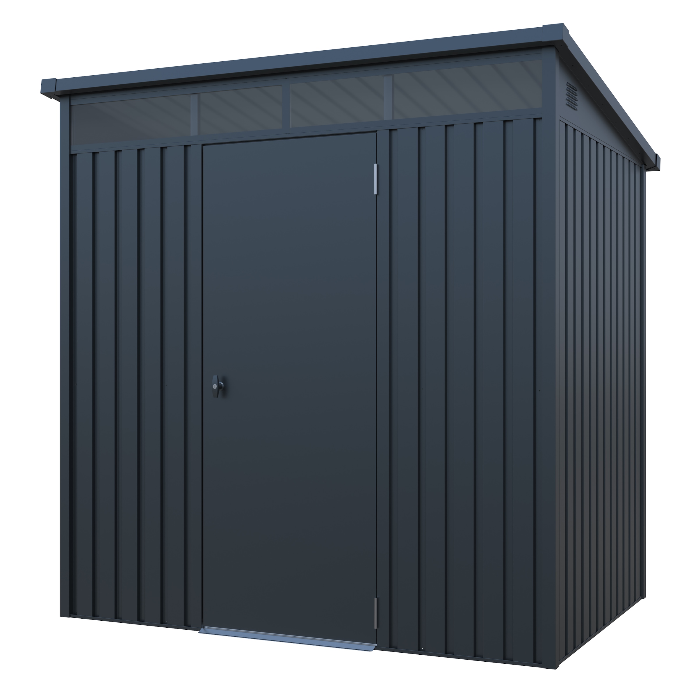 GARDEN 'N' MORE Gerätehaus »Pultdachhaus Basic plus« einfacher Aufbau, Oberlicht, Langlebig, abschließbar