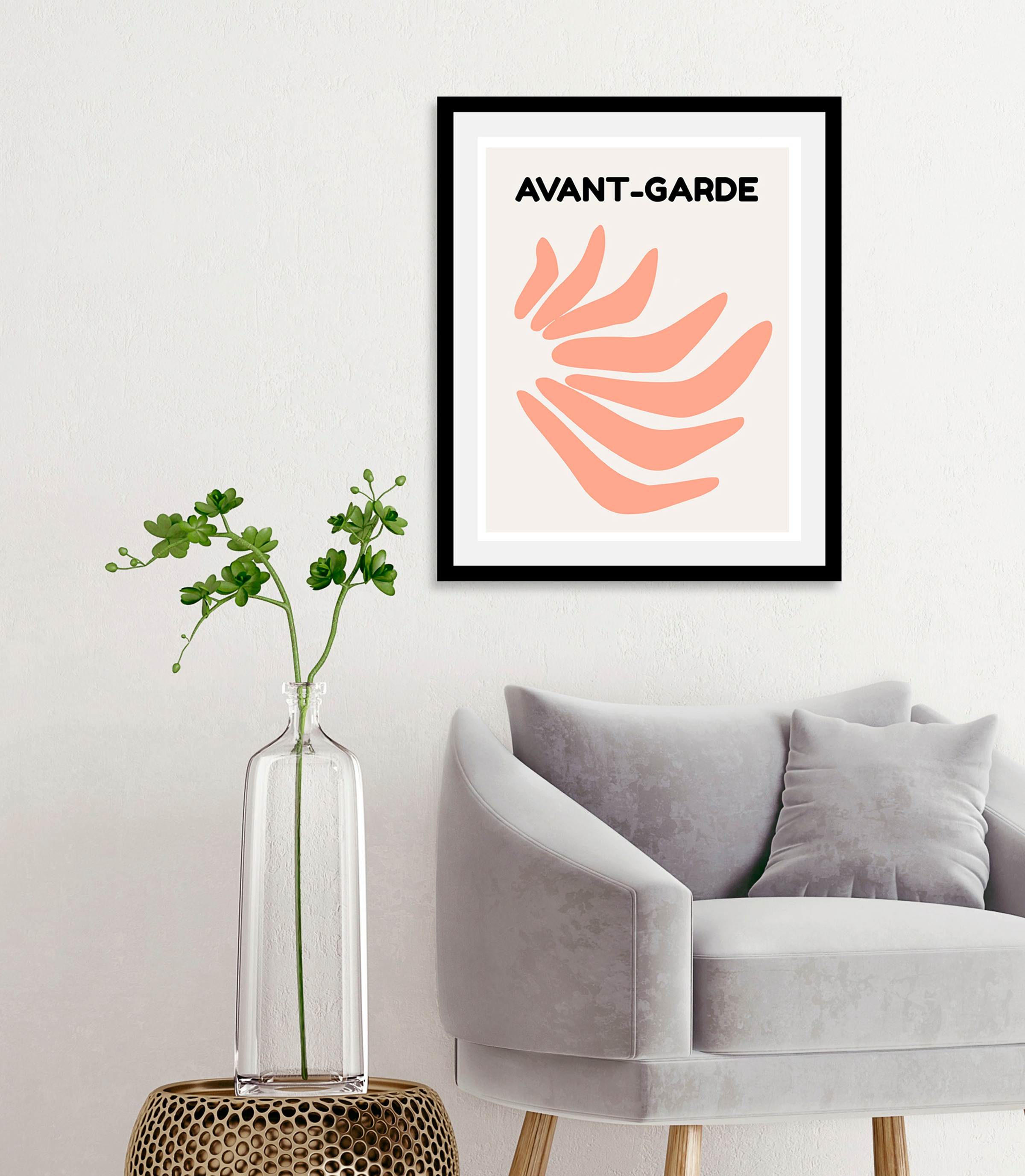 queence Bild "Avant-Garde III" Abstrakt  Kunst  Schriftzug 1 Stk. tlg. gera günstig online kaufen