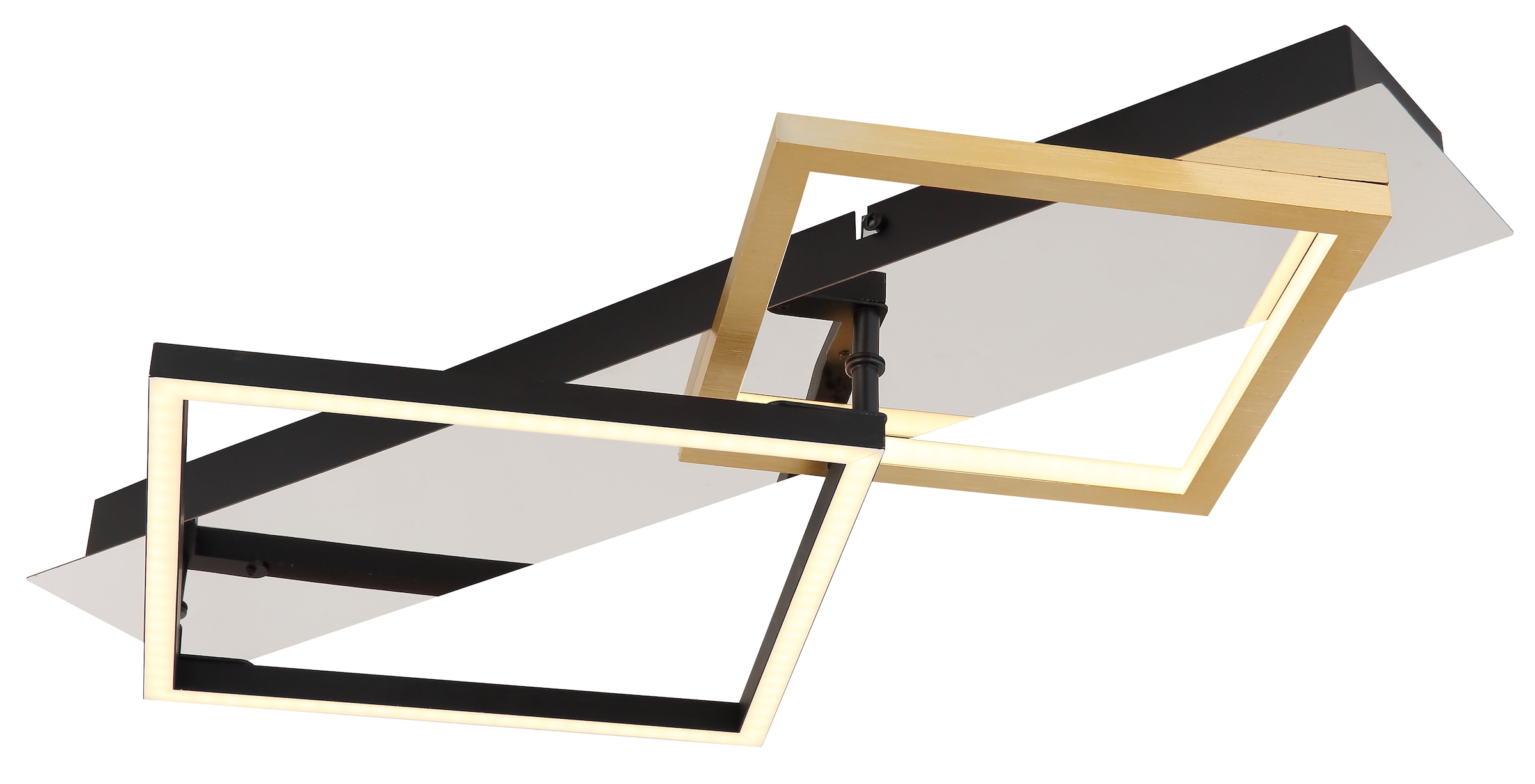 GLOBO LIGHTING LED Deckenleuchte »LESINA«, Leuchtmittel LED-Modul | LED fest integriert, Deckenlampe/Metall/goldfarben/3000K/Schlafzimmer/Wohnzimmer