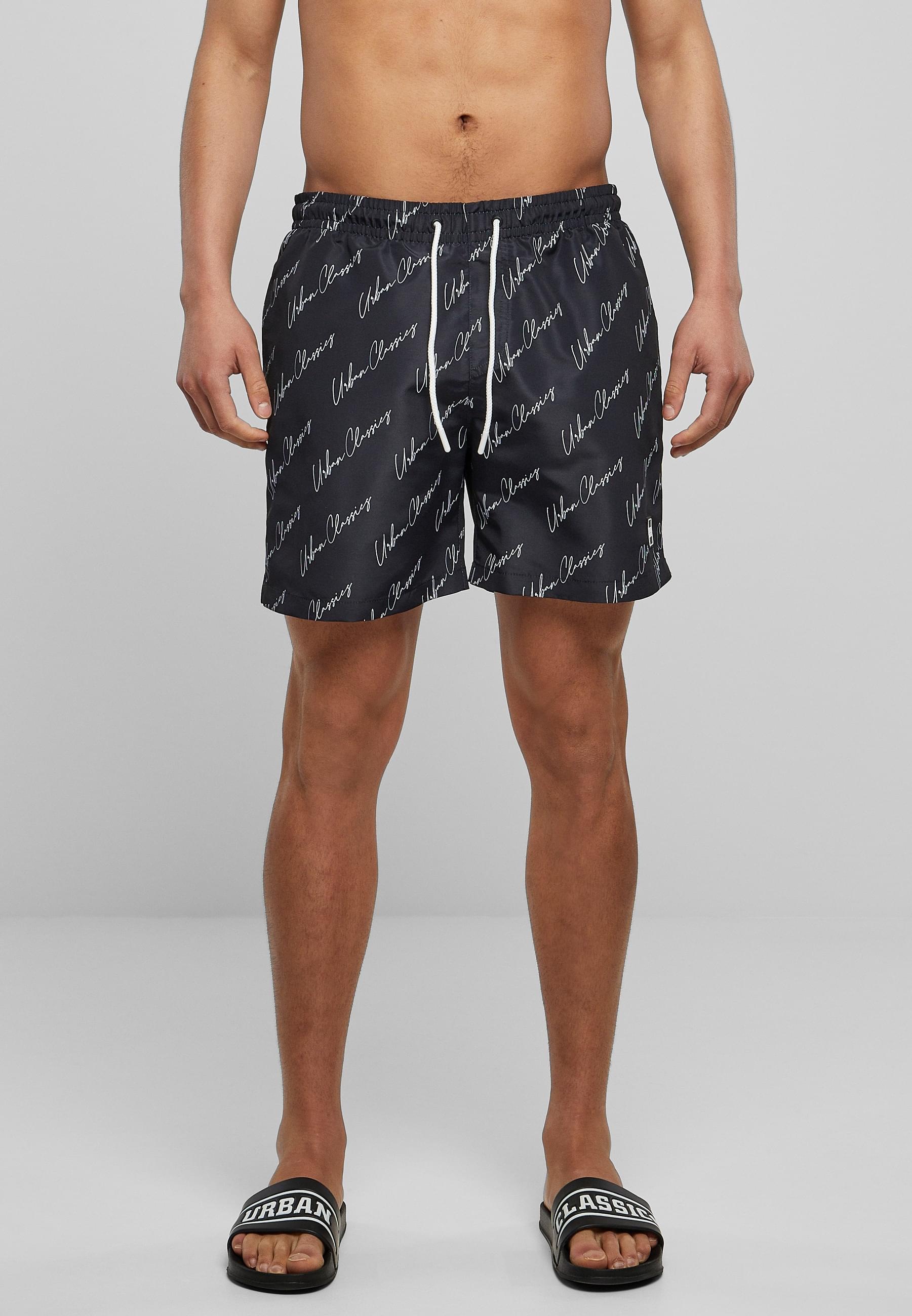 URBAN CLASSICS Badeshorts »Urban Classics Herren Pattern Swim Shorts«