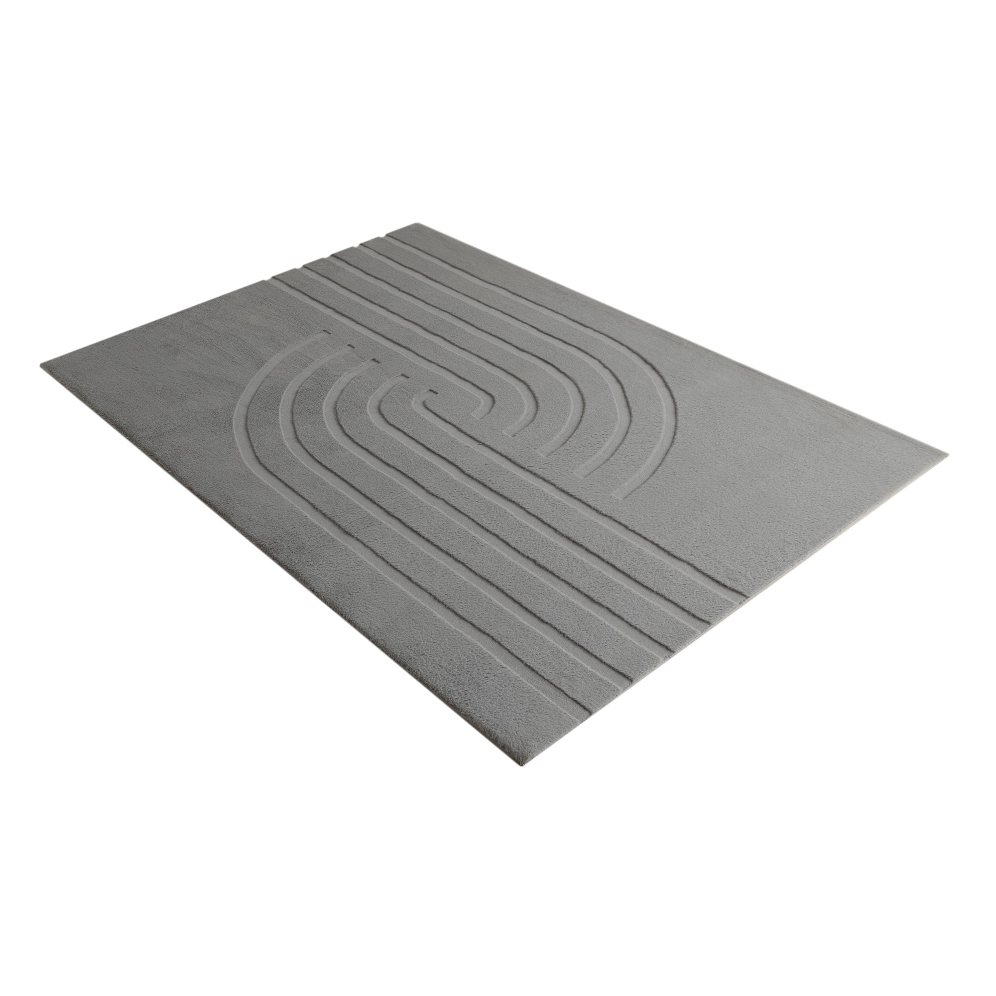 Teppich KAYOOM "Peace 725", grau, B:80cm H:22mm L:150cm, Polyester, Teppiche, Teppich, Kurzflor, Hochflor, Modernes Muster, Vegan, Fußbodenheizungsgeeignet 2