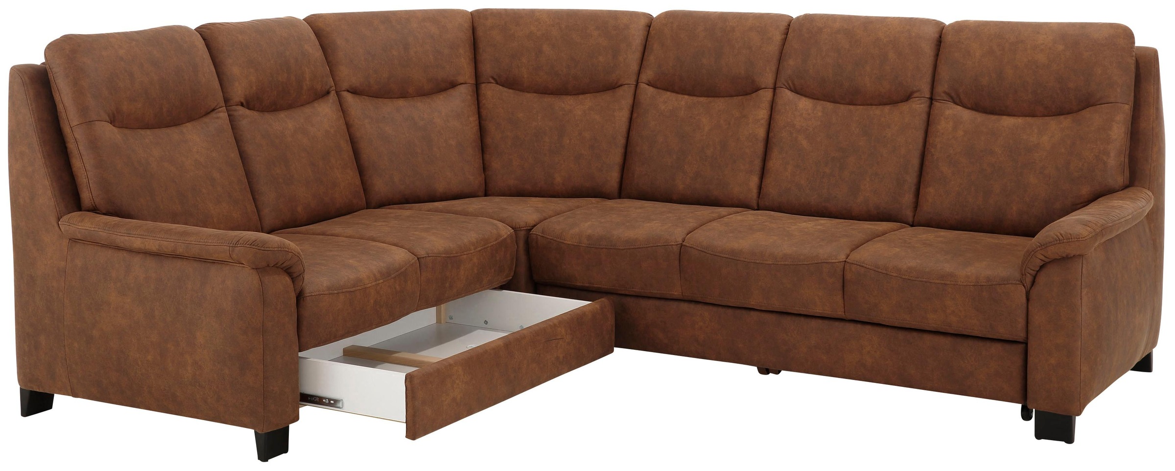 Home affaire Ecksofa »Boccaccio L-Form«, mit Federkern, incl. Kopfteilverstellung, wahlweise Bettfunktion