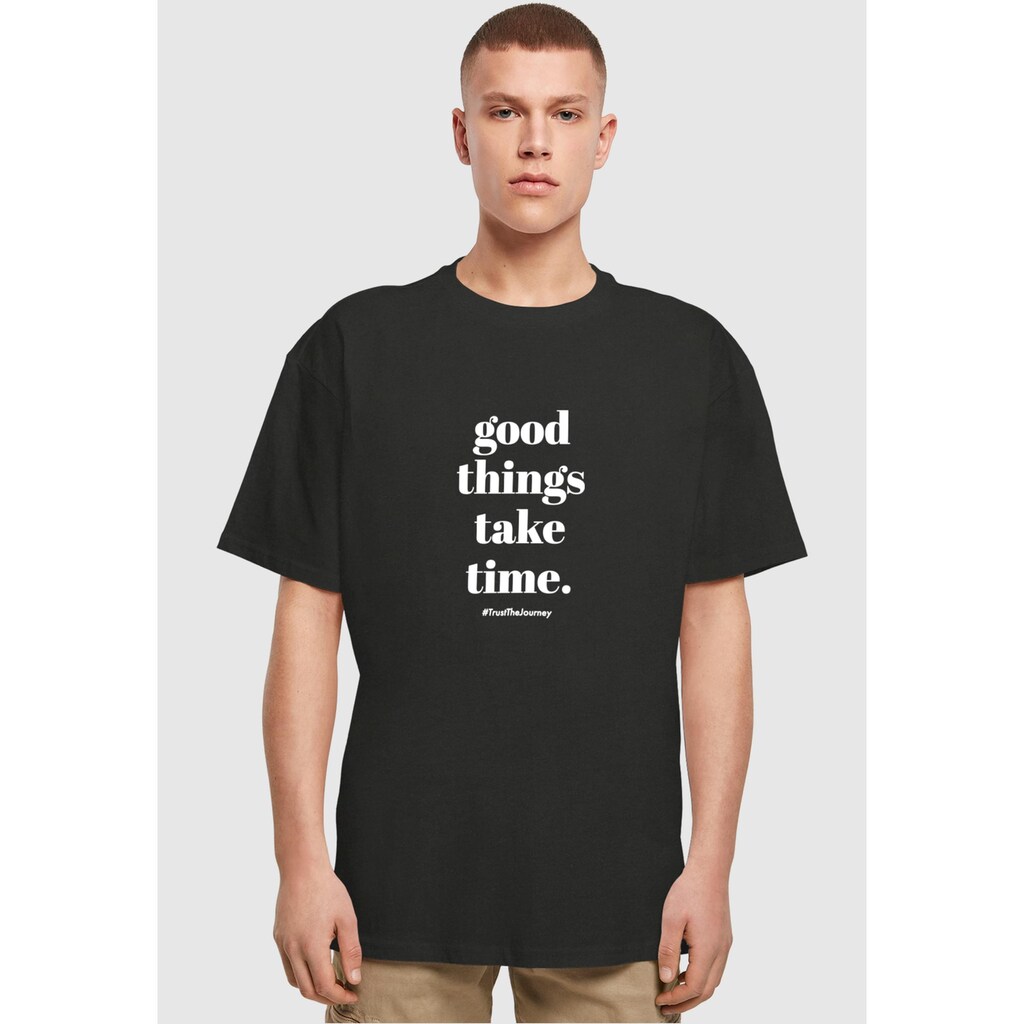 Merchcode T-Shirt »Merchcode Herren Good Things Take Time Heavy Oversize Tee«, (1 tlg.)