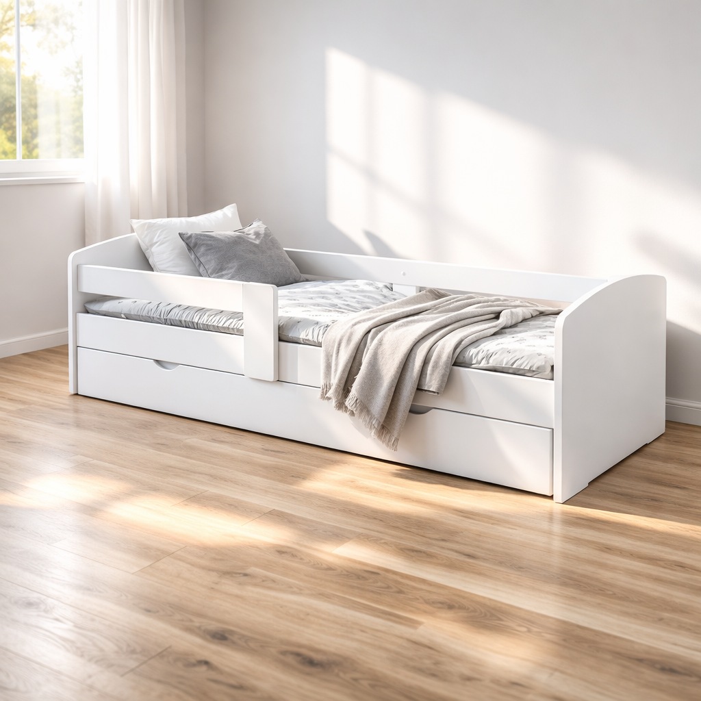 OTTO home Stauraumbett »Cocolino, Daybett, Stauraumbett, Kinderbett, Einzelbett, Funktionsbett« mit Lattenrost, ausziehbarer Schublade, Liegefläche 90 x 200 cm