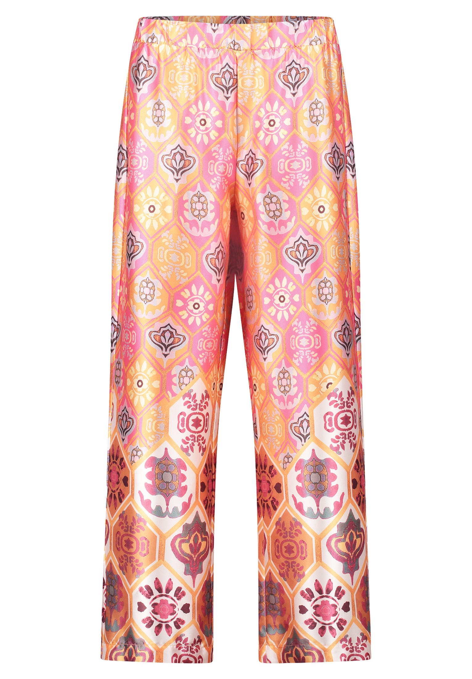Cartoon Palazzohose »Cartoon Palazzo-Hose mit weitem Bein«, Material