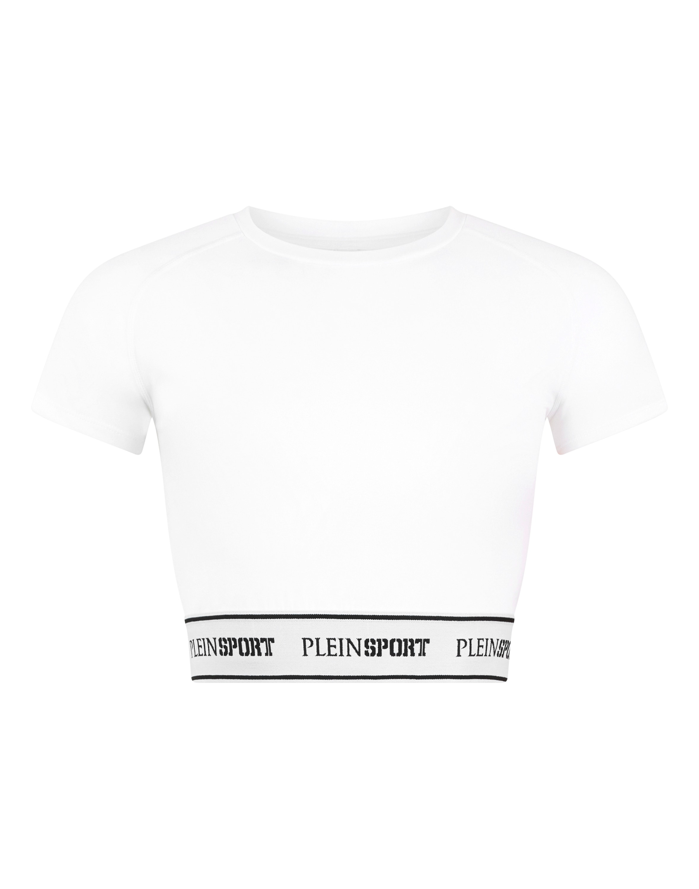PLEIN SPORT T-Shirt "Fleece Cropped T-Shirt" günstig online kaufen