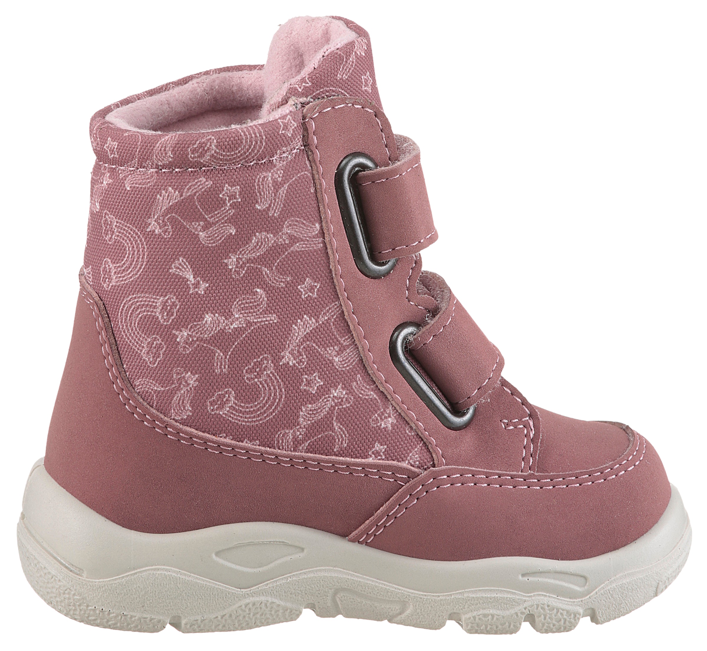 PEPINO by RICOSTA Winterstiefel »Madlen WMS: mittel«, Klettstiefel mit Sympatex, Lauflernschuh, Größenschablone zum Download