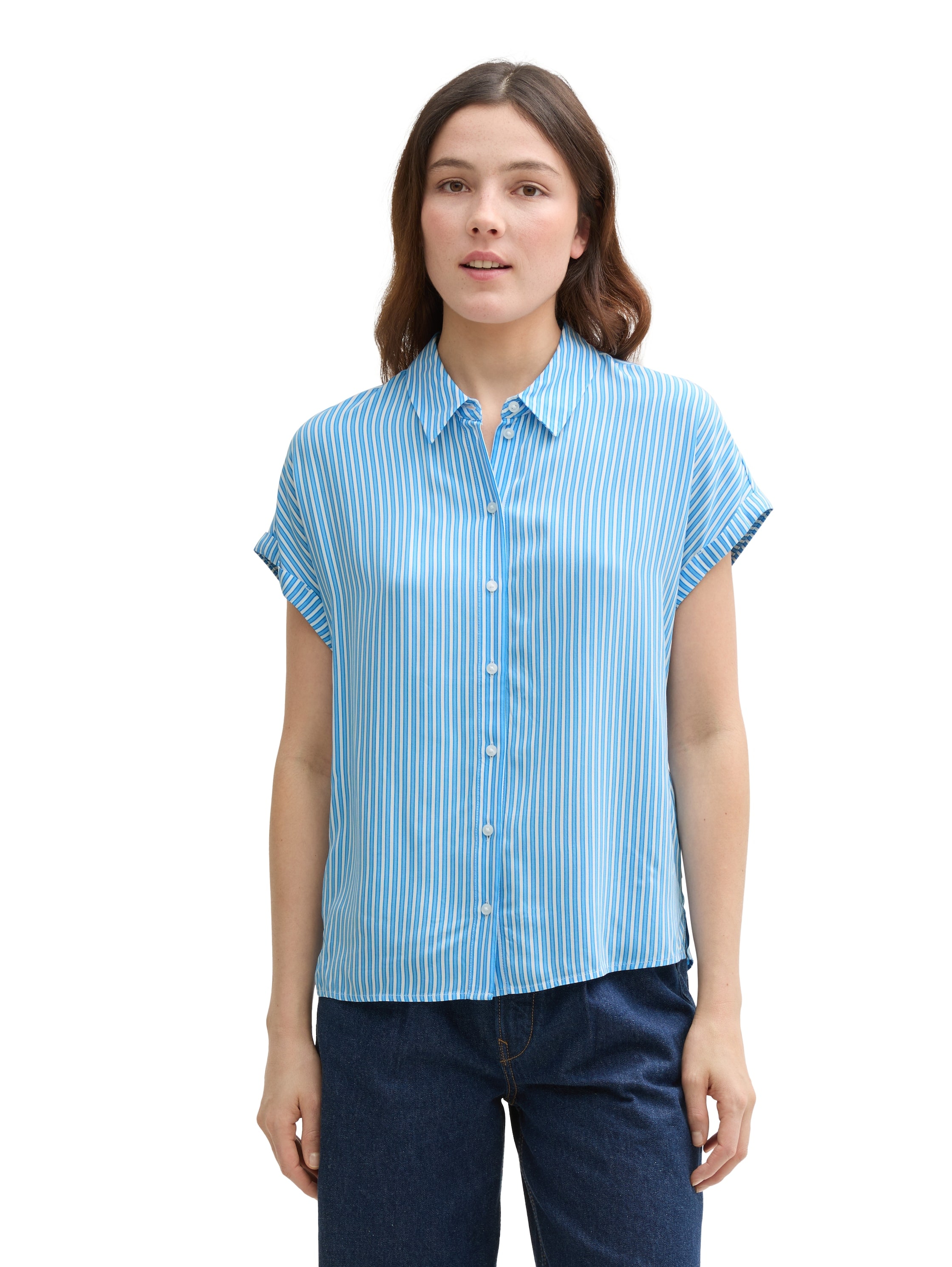 TOM TAILOR Denim Shirtbluse, mit weiten Ärmeln günstig online kaufen
