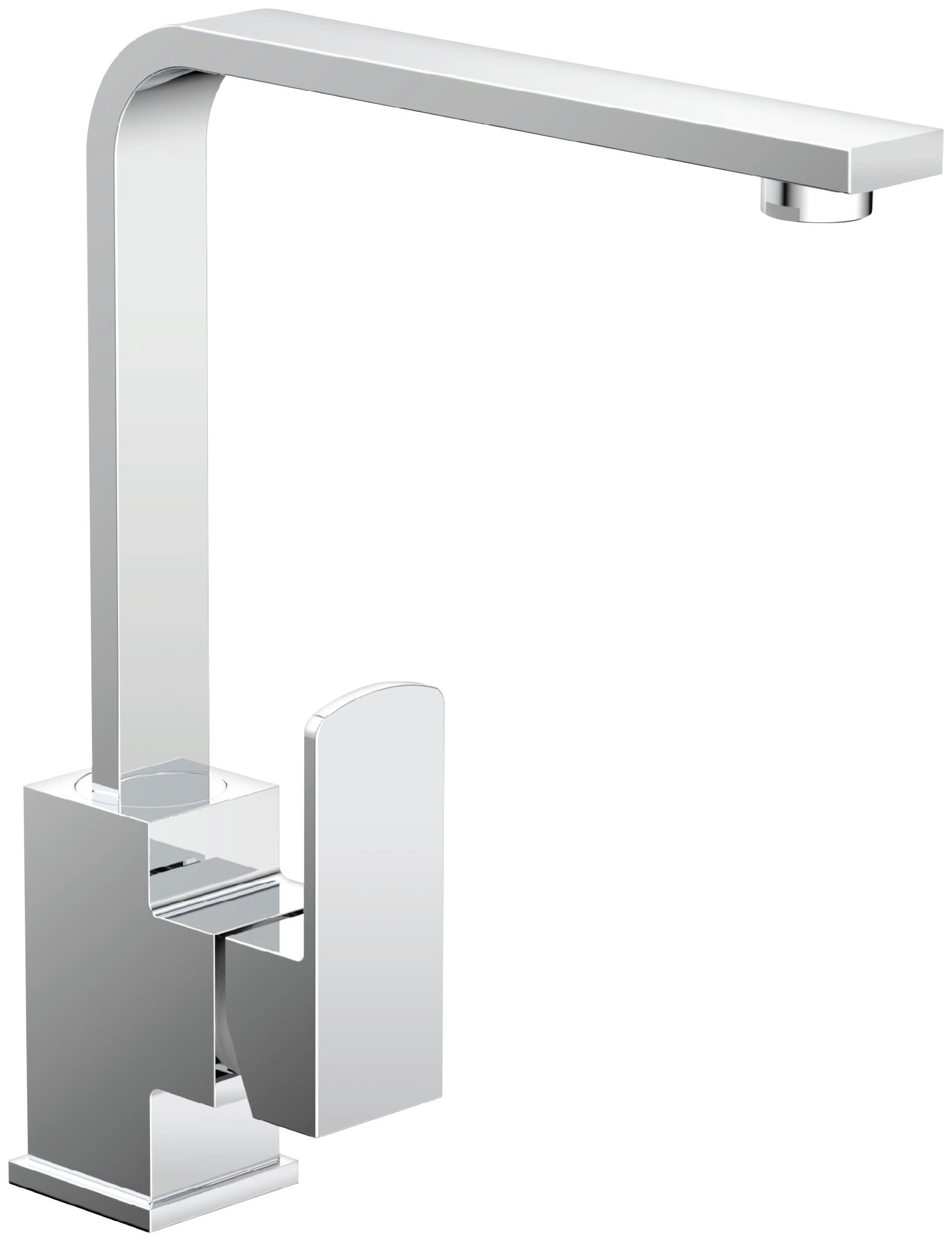 welltime Küchenarmatur "Viktoria" Design-Armatur für Küchenspüle, eckig