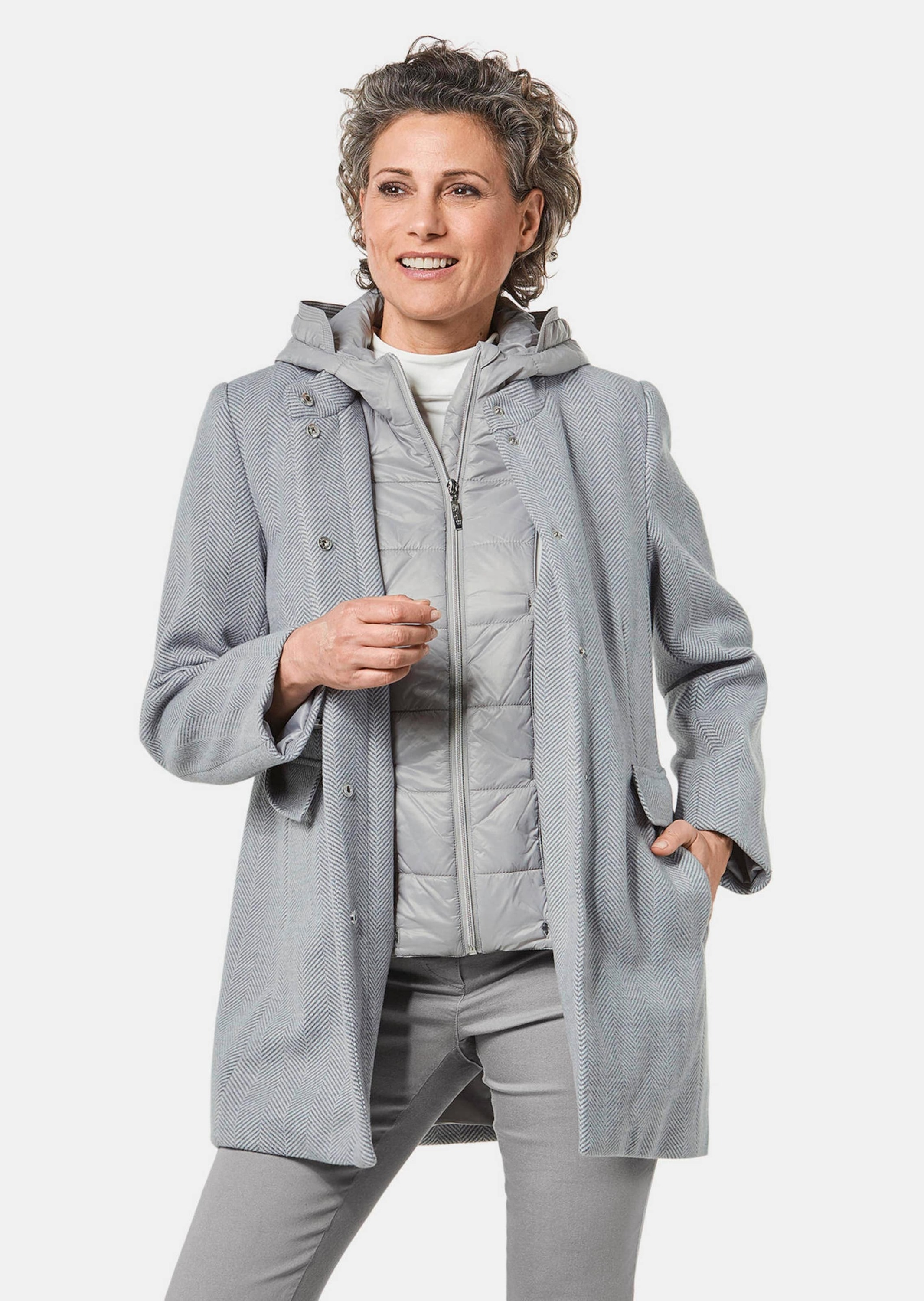 GOLDNER Langmantel "Kurzgröße Mantel mit herausnehmbarem Steppfutter" Ohne günstig online kaufen