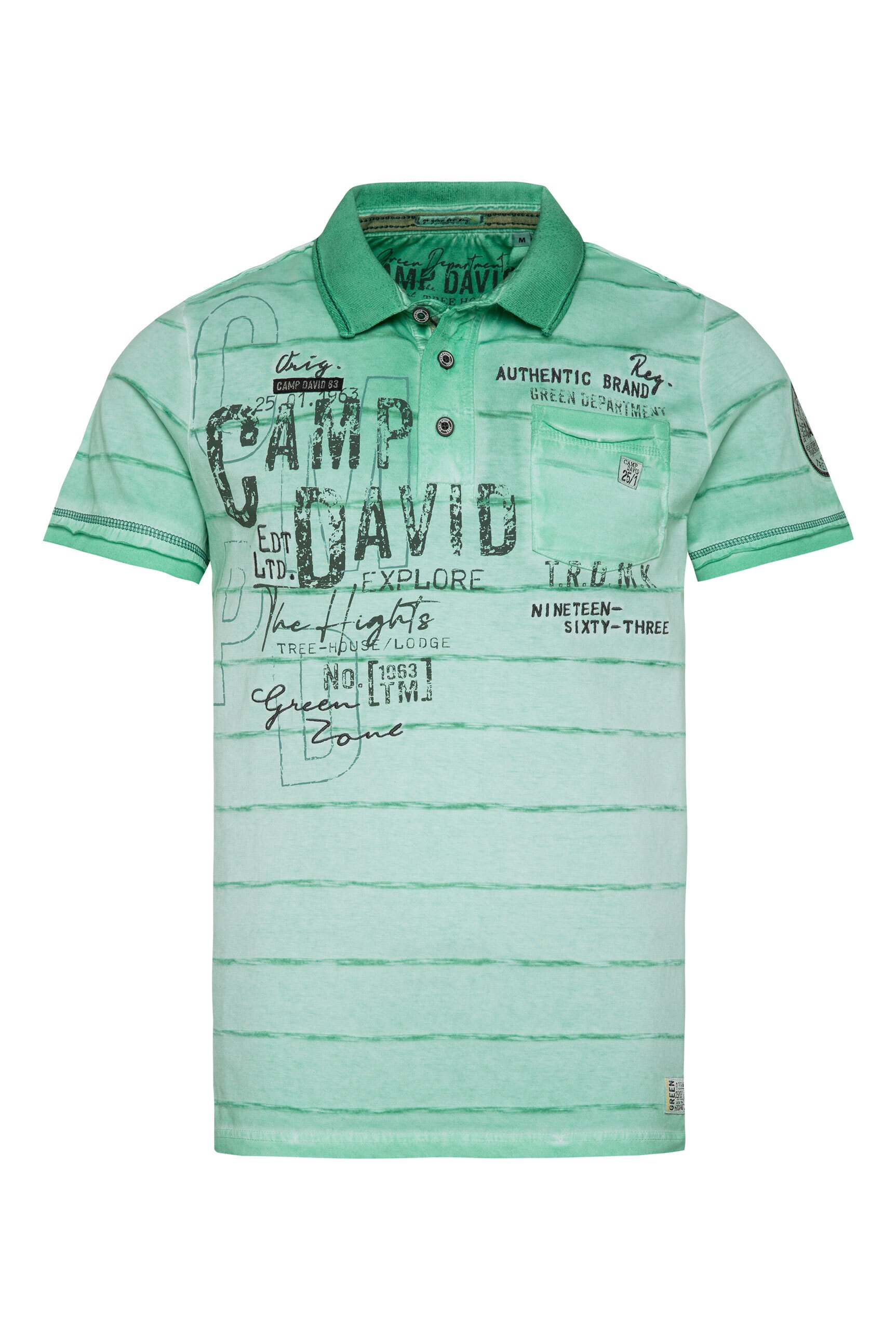 CAMP DAVID Poloshirt, mit Brusttasche