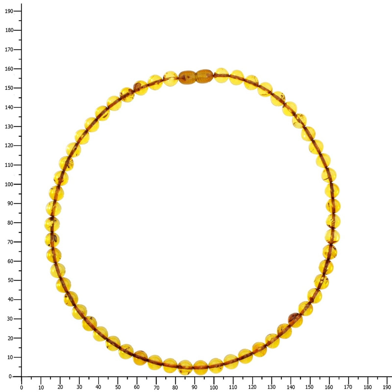OSTSEE-SCHMUCK Gliederkette »Ostsee-Schmuck Kette Kugel 8 mm Kette Kugel 8 mm«, (1 tlg.)
