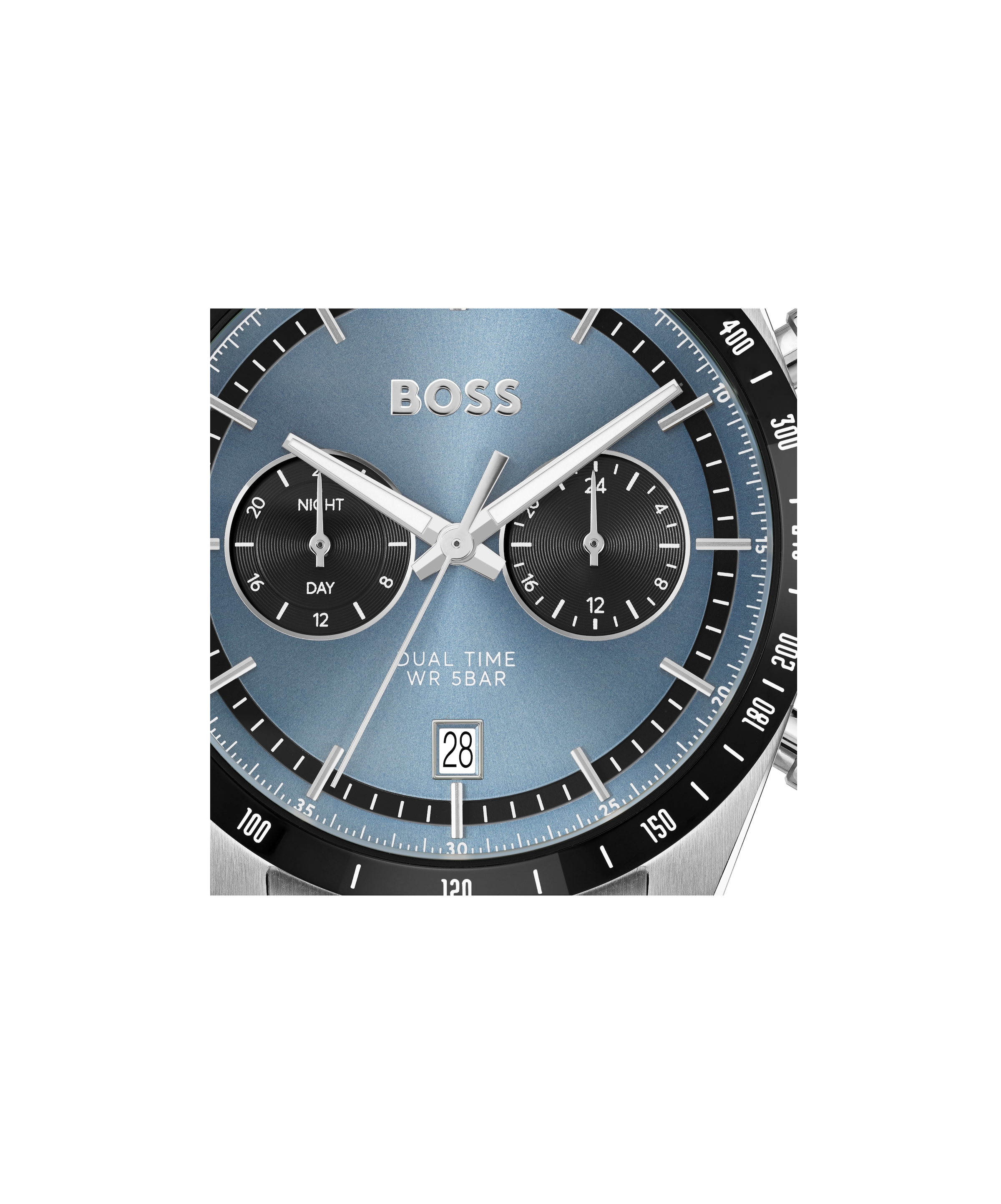 BOSS Multifunktionsuhr »TOURMASTER«, Quarzuhr, Armbanduhr, Herrenuhr, Edelstahlarmband, analog, Tag
